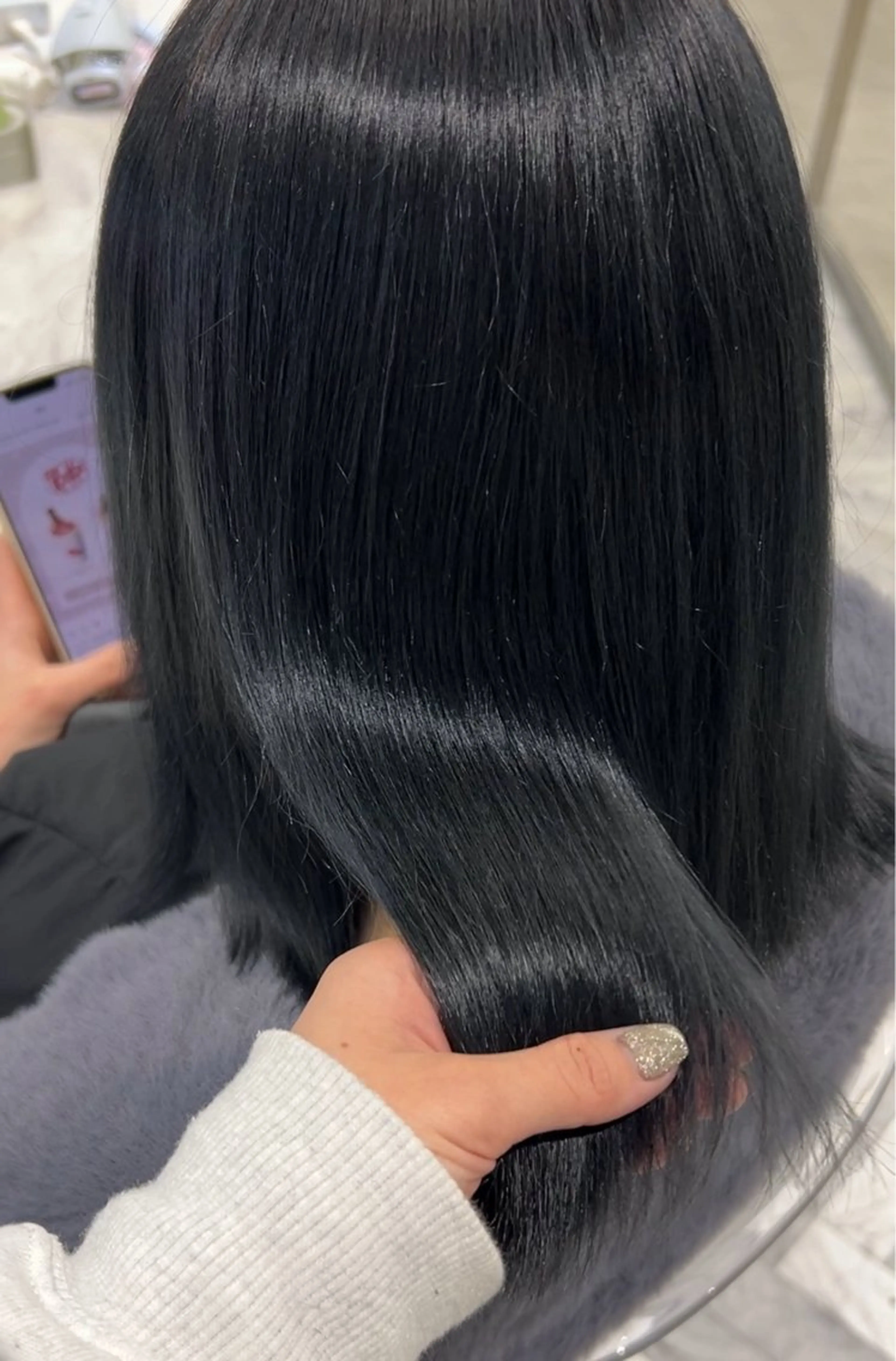 セミロング カラー カット ヘアカラー 透明感ツヤカラー/ アイリスト/ゆきなのマツエク・マツパデザイン