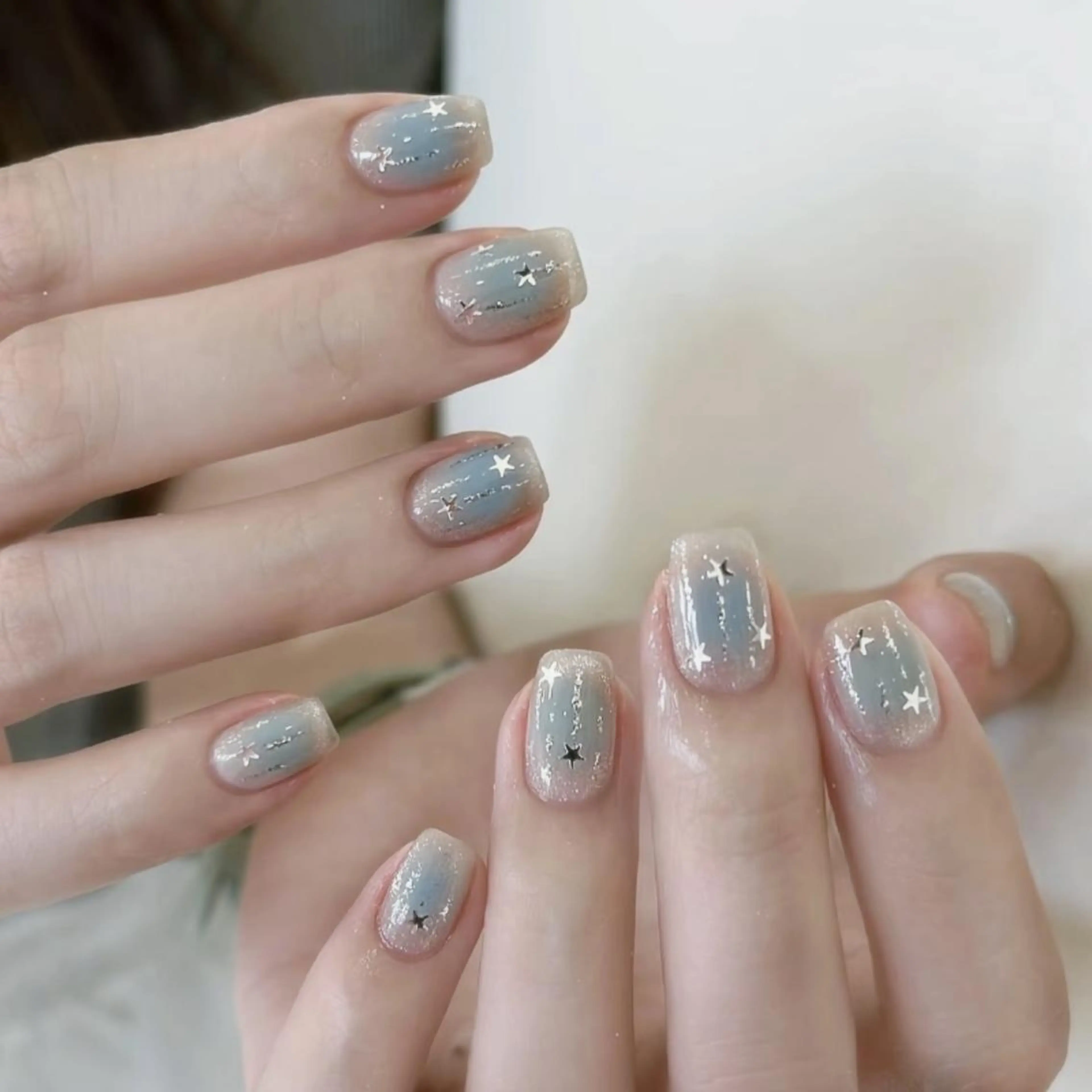 ネイル フットネイル フレンチネイル ジェルネイル ガラスフレンチ 韓国ネイル ハンドネイル ハンドケア MoriseNail 表参道 Ninaになのネイルデザイン