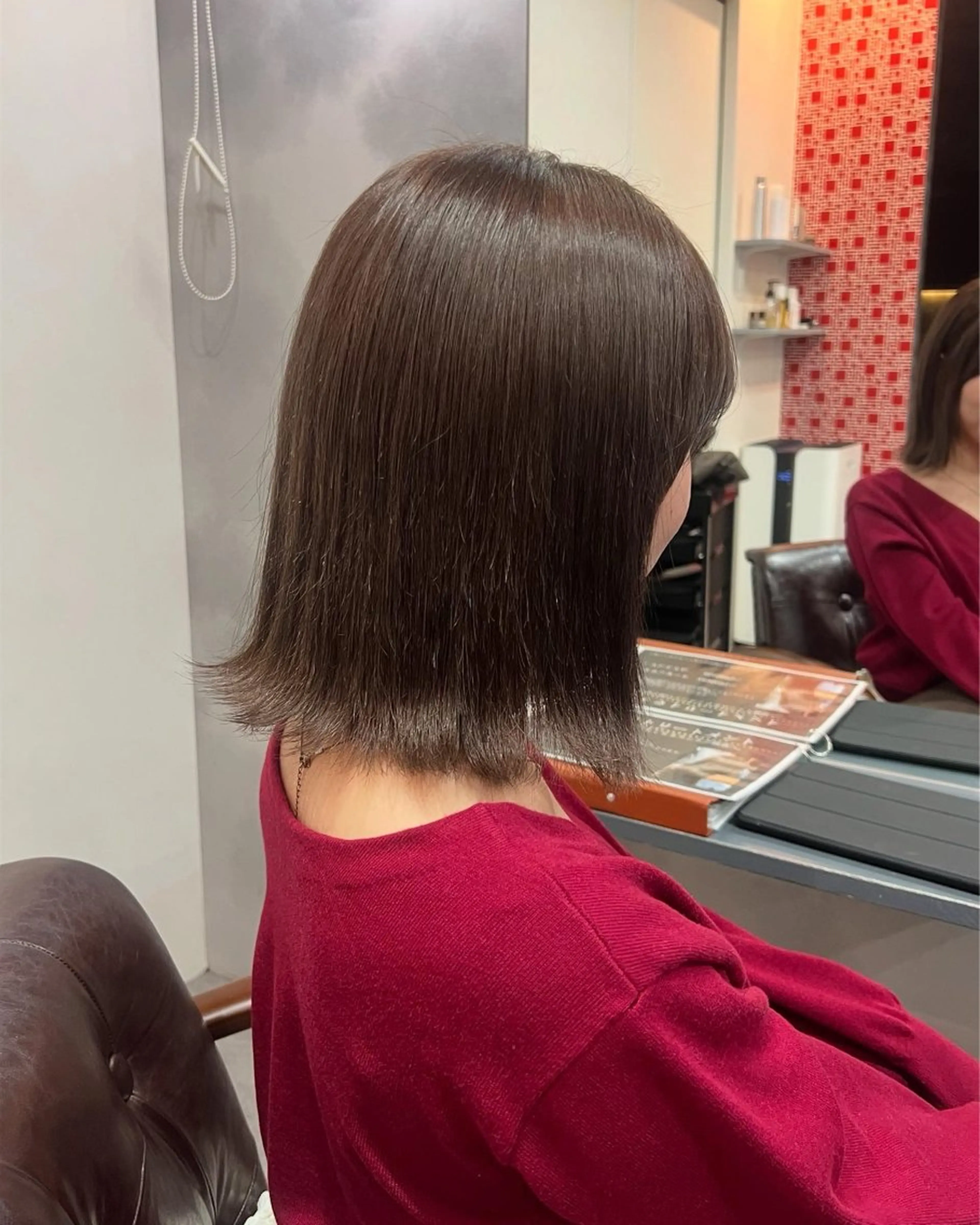 ミディアム ヘアカラー 佐藤 玲杏のヘアスタイル