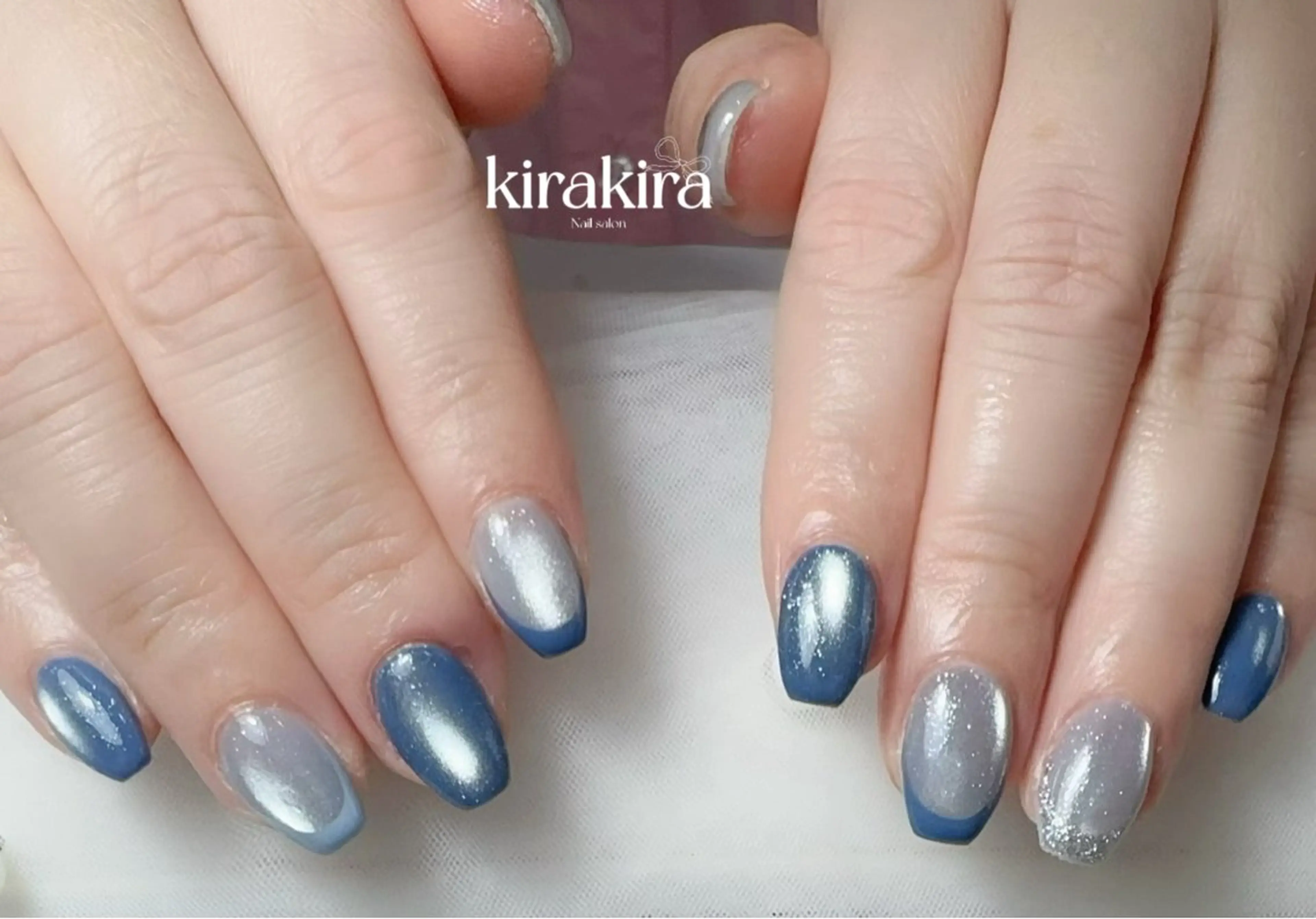 ネイル 入学式 フットネイル 卒業式 キラキラネイル マグネットネイル Kirakira Nail salonのネイルデザイン