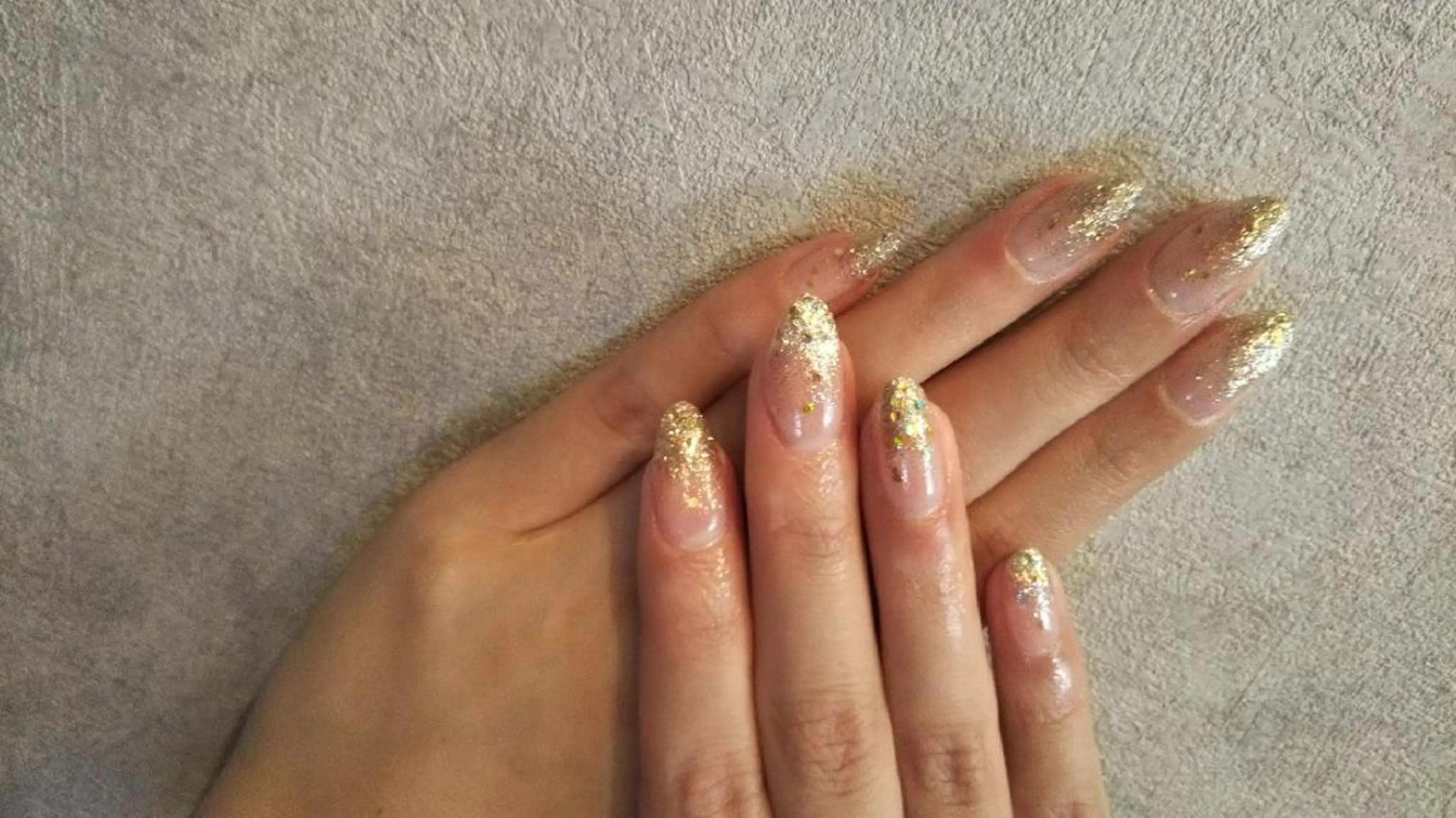 ネイル グラデーション ラメ(グリッター) ラメグラデーション シンプルネイル private salon mieのネイルデザイン