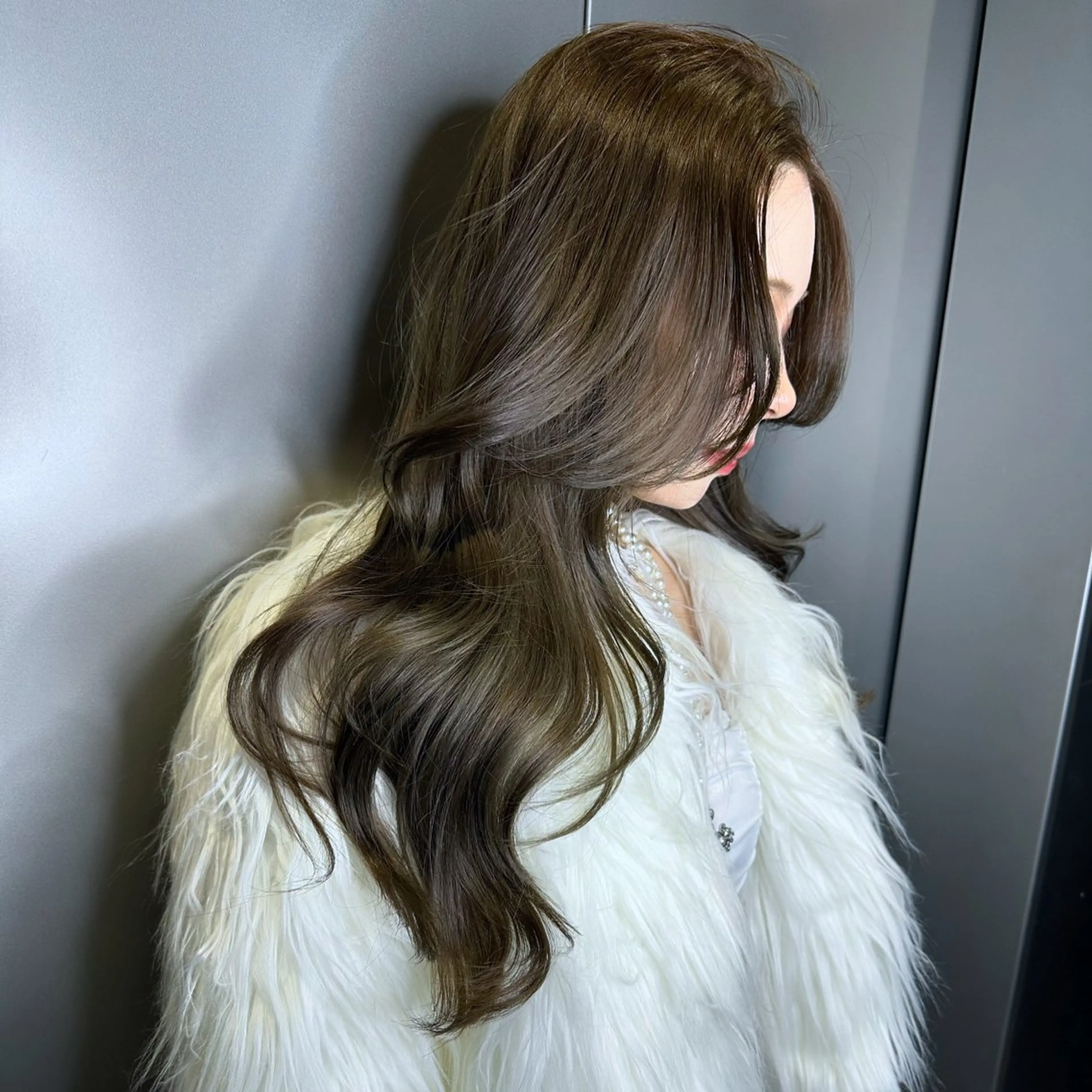 ロング カラー ブリーチ 透明感カラー ダブルカラー ブリーチなしカラー 韓国風ヘア ワンホン🎀韓国ヘア 💞渋谷/GAKUのヘアスタイル