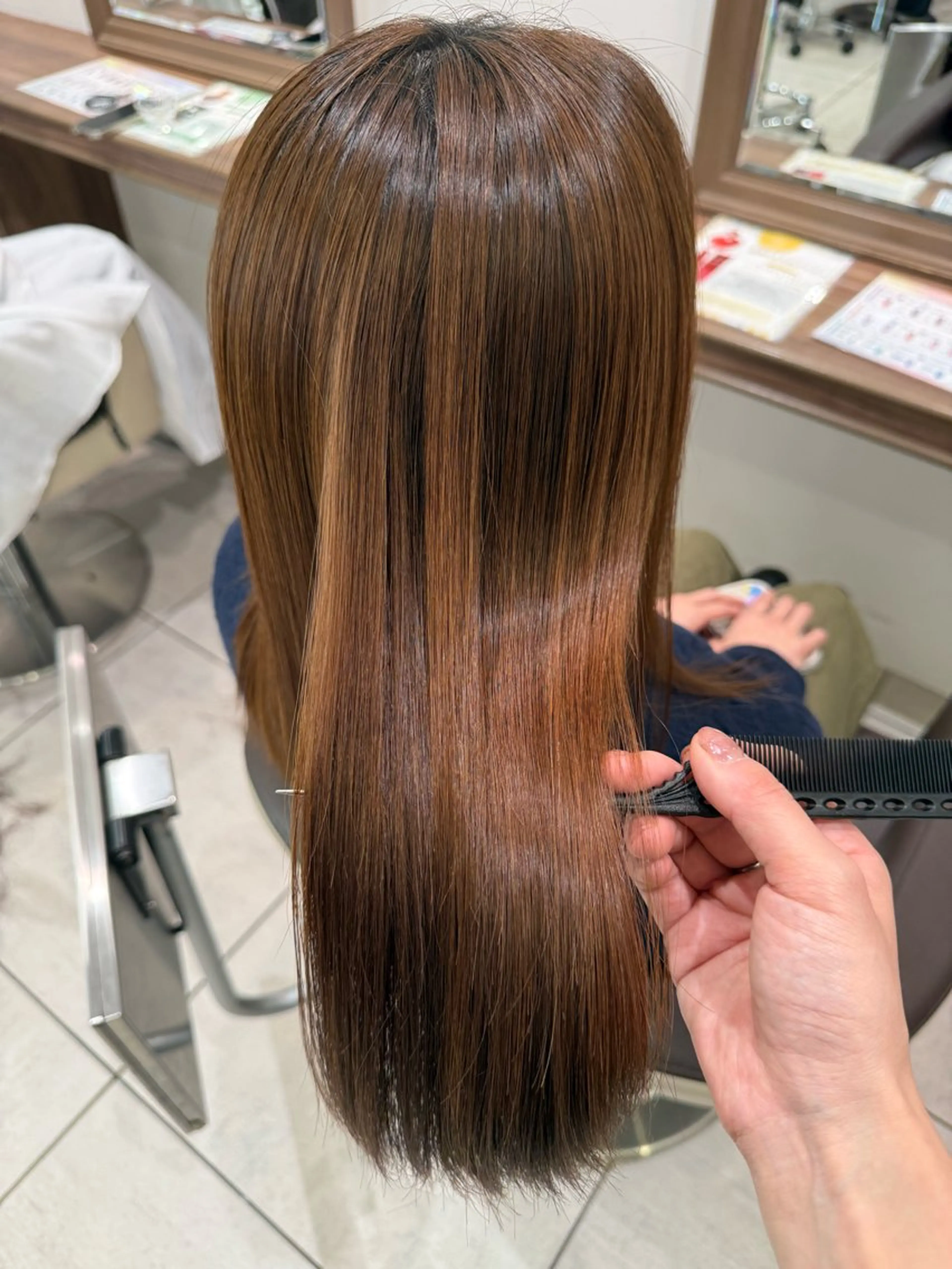 ロング カット 縮毛矯正 .MANA. 【艶髪ロング】のヘアスタイル