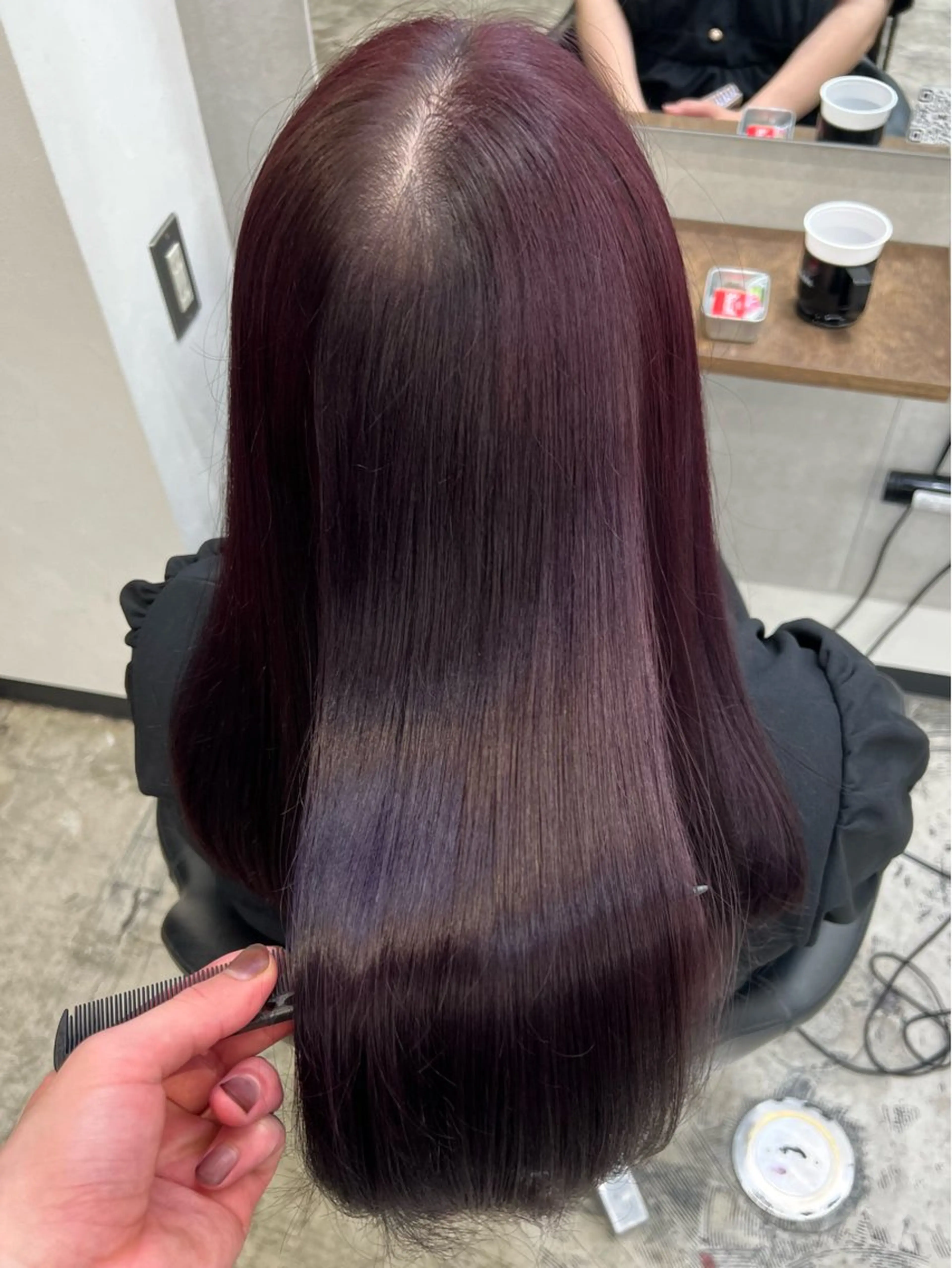 ロング カラー 縮毛矯正 ハイトーン/ウルフ/ ボブ/増田のヘアスタイル