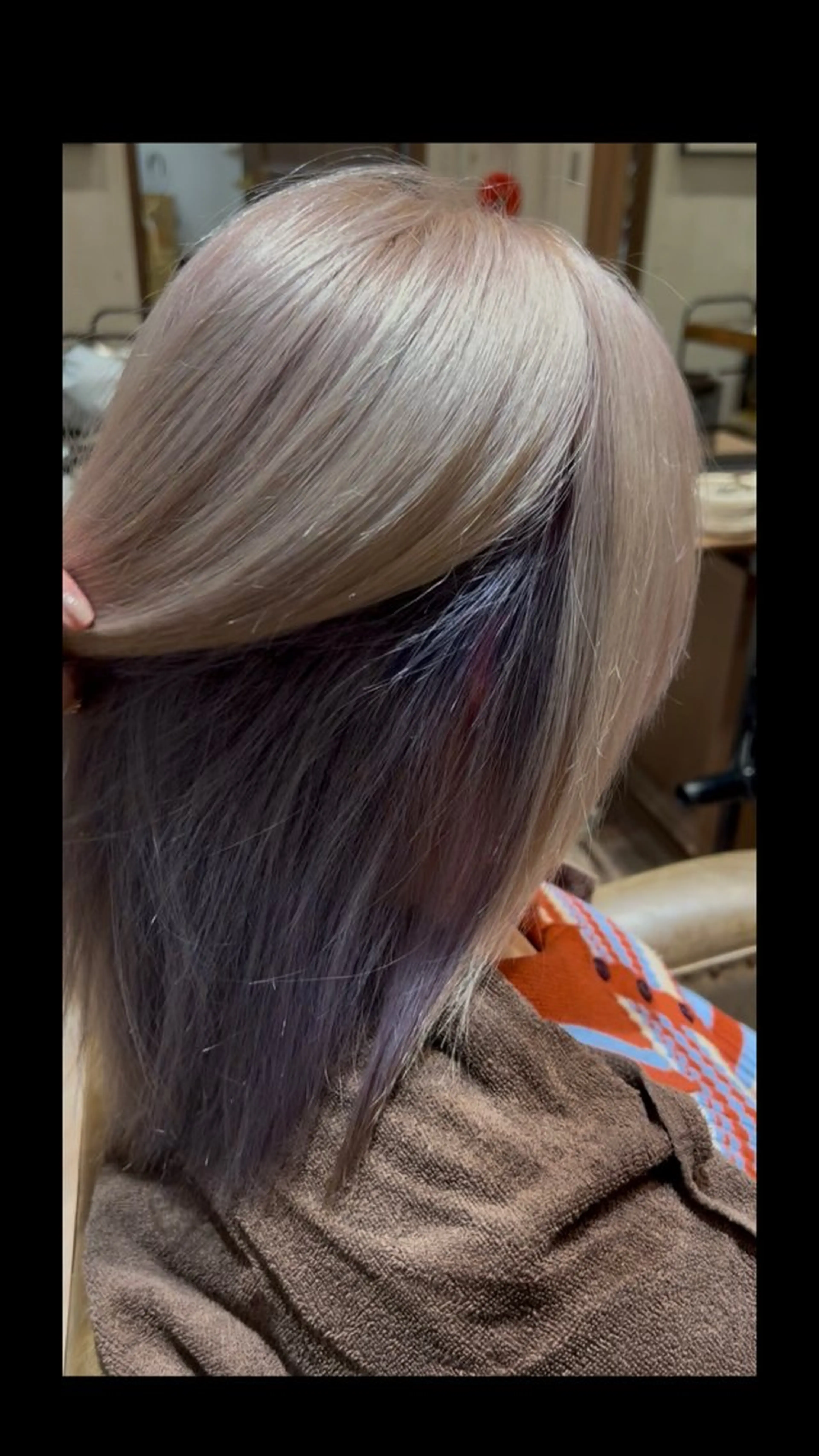 ミディアム カラー ヘアカラー 田島 穂乃花のヘアスタイル