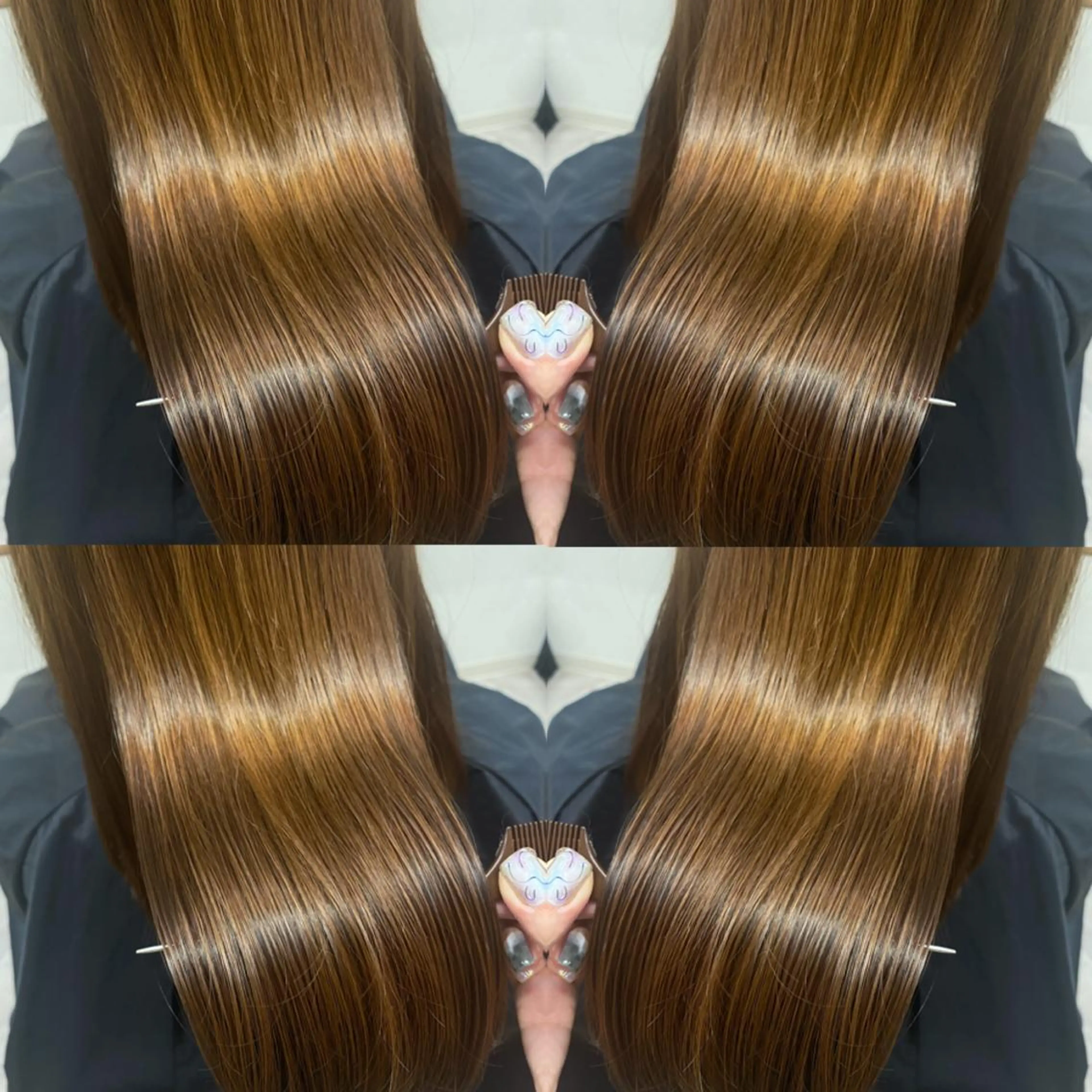 セミロング 髪質改善 トリートメント 酸熱トリートメント ココロ☀️ CLUTCH天王寺店のヘアスタイル
