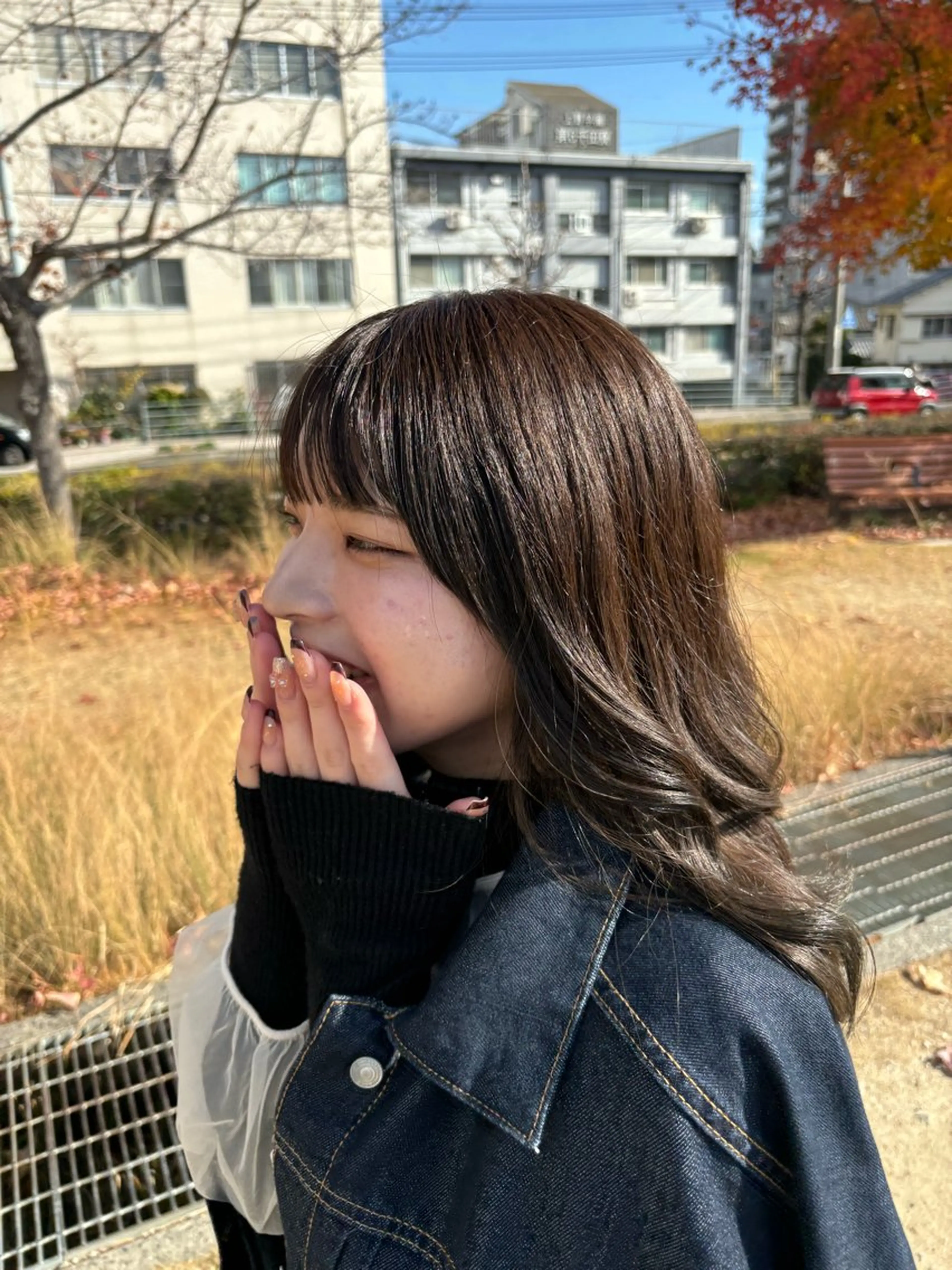 セミロング 『大西　陸』 透明感color🔆のヘアスタイル