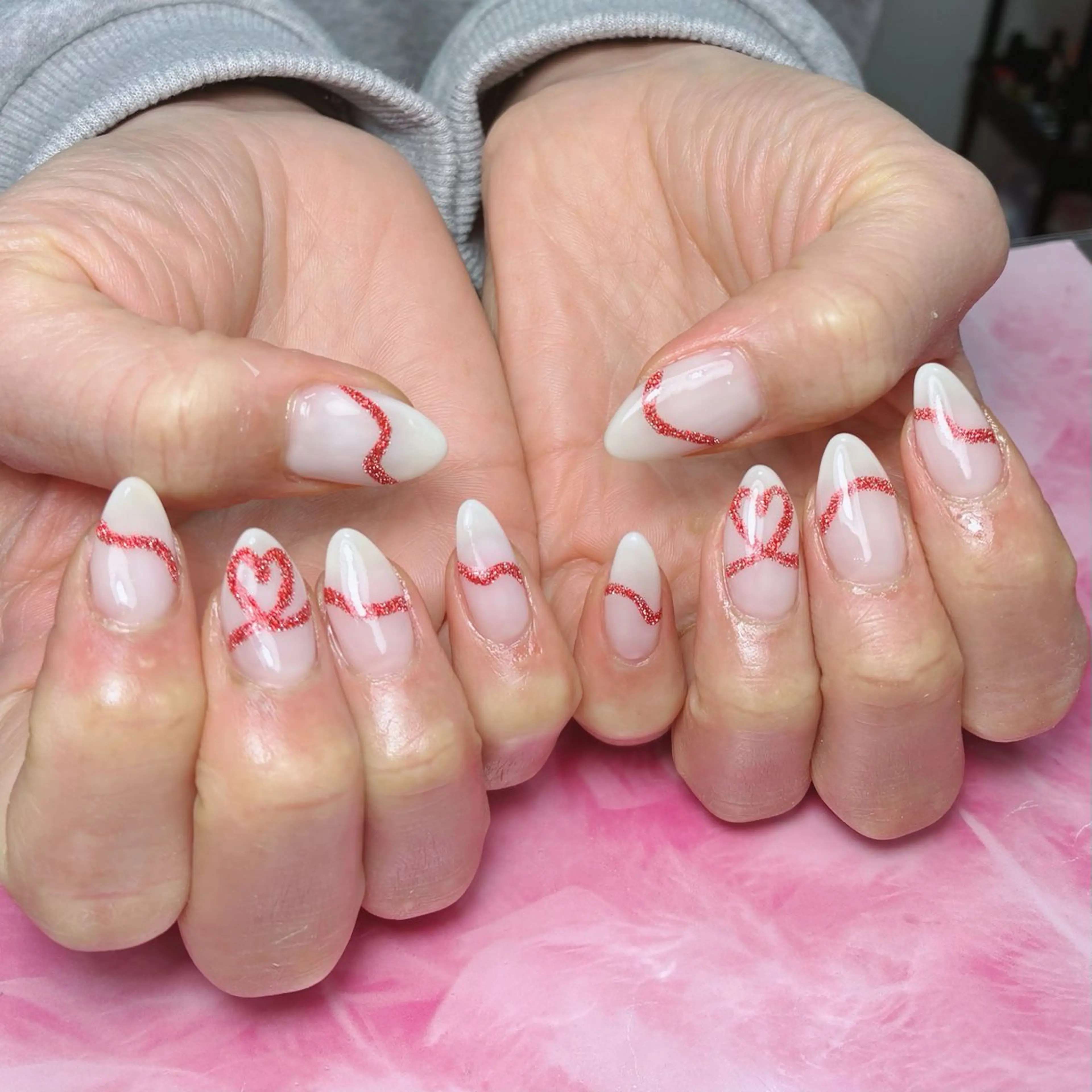 セミロング ハンドネイル hs nail salonのネイルデザイン