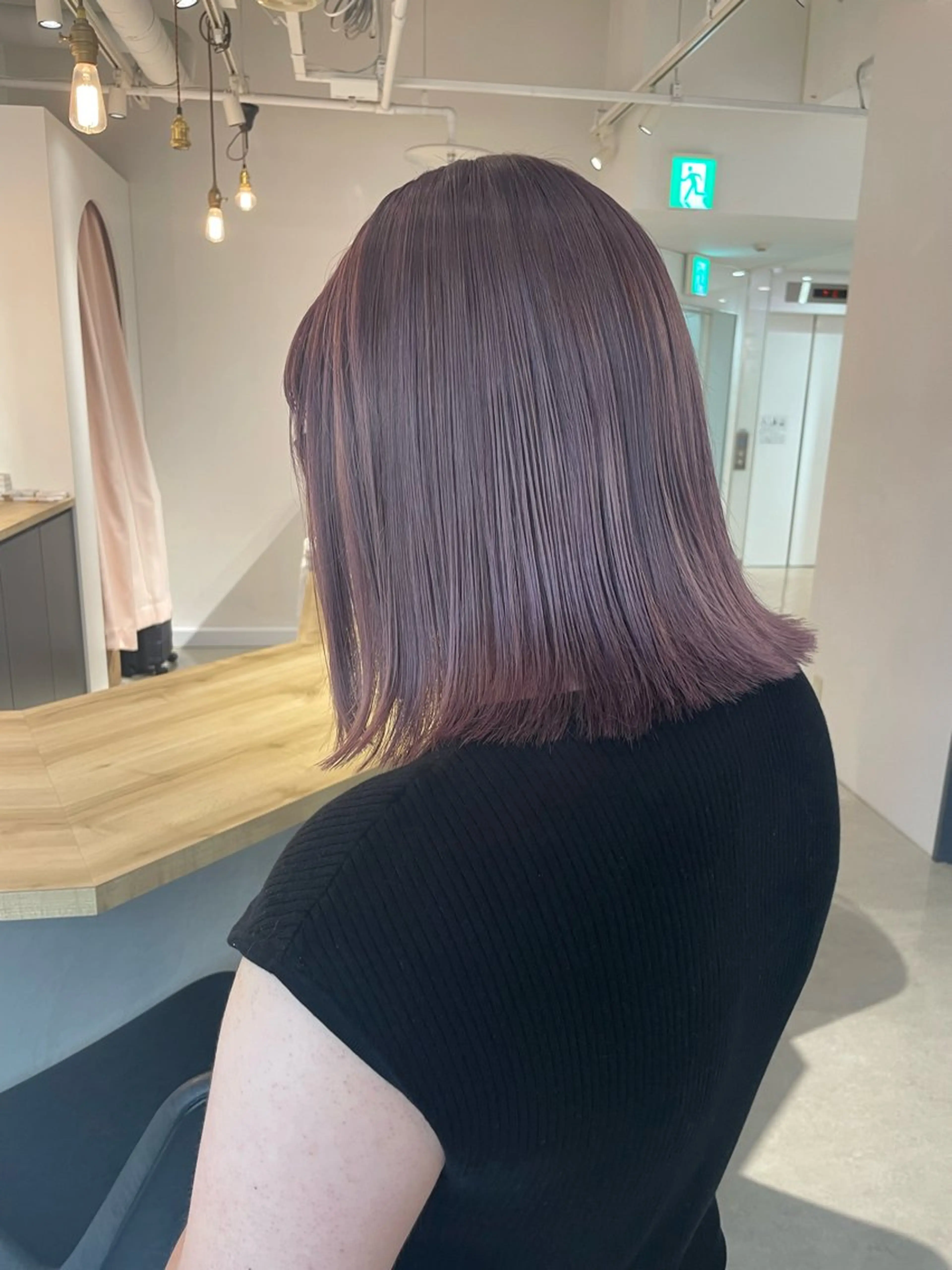 ショート カラー ブリーチ ケアブリーチ ラベンダーカラー ヘアカラー 森 愛佳のその他イメージ