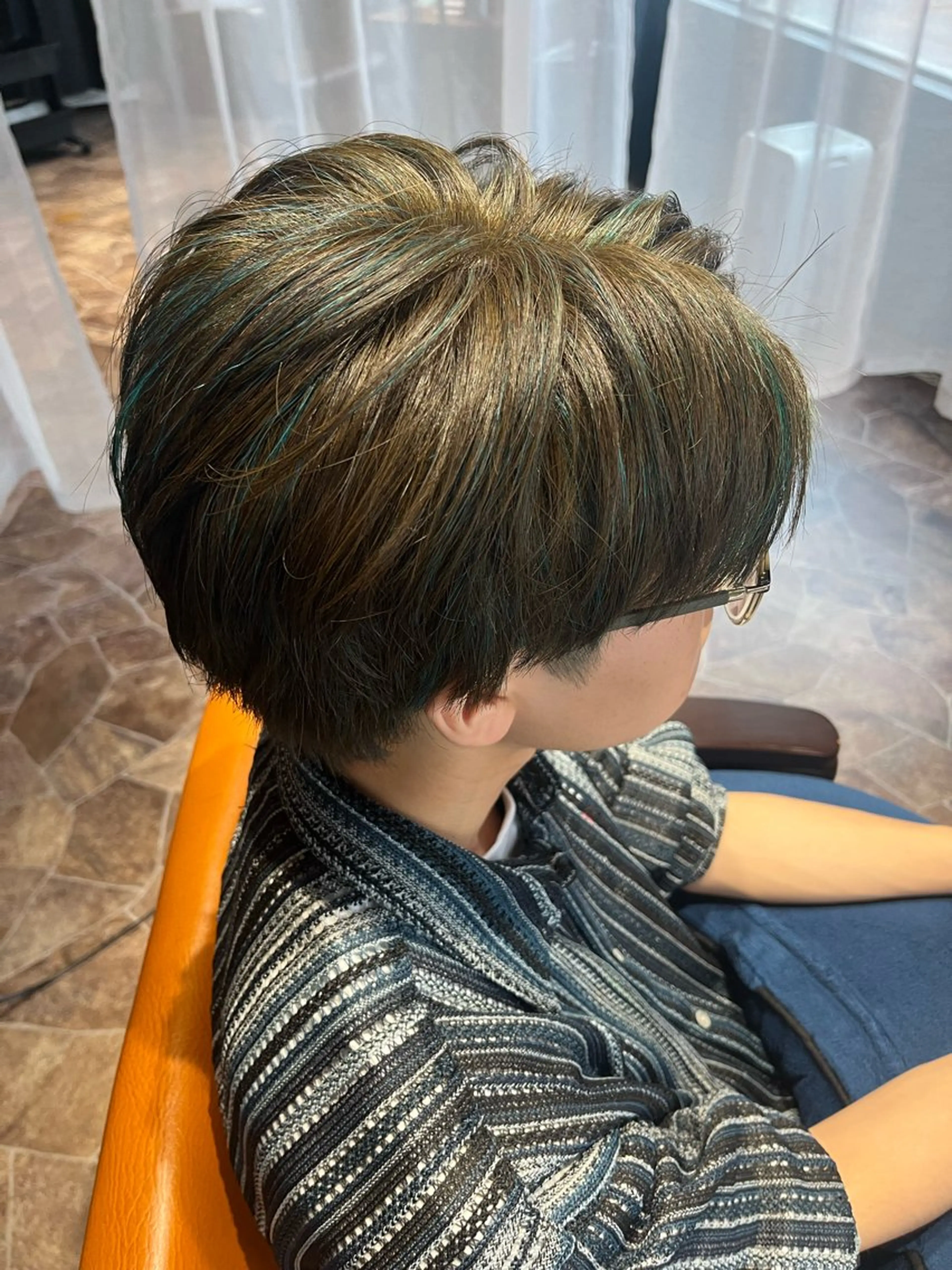ショート カラー メンズ 松田 悠磨のヘアスタイル