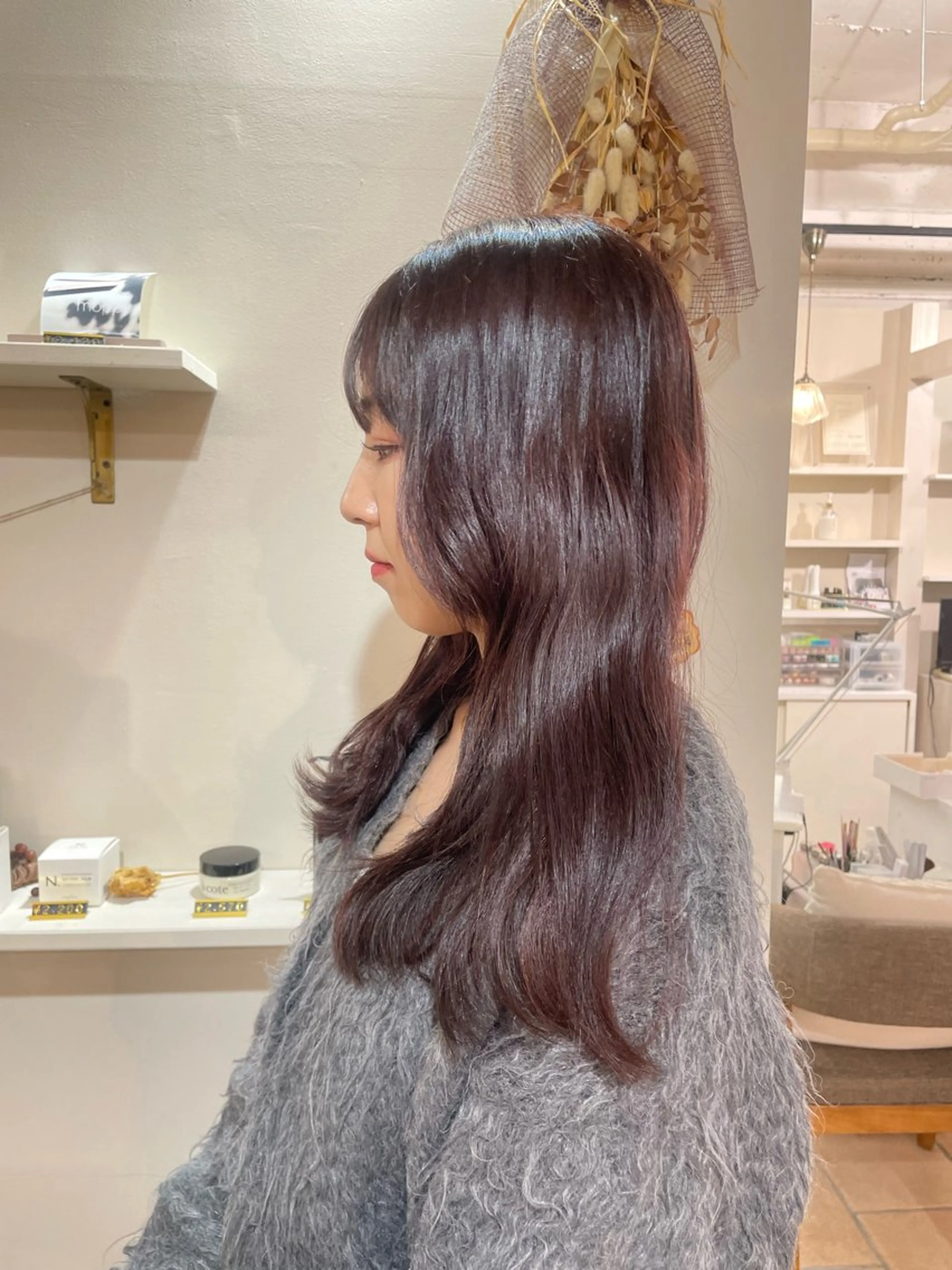 ロング カラー ブリーチ 透明感カラー☆スパ☆ 石上遥楓のヘアスタイル