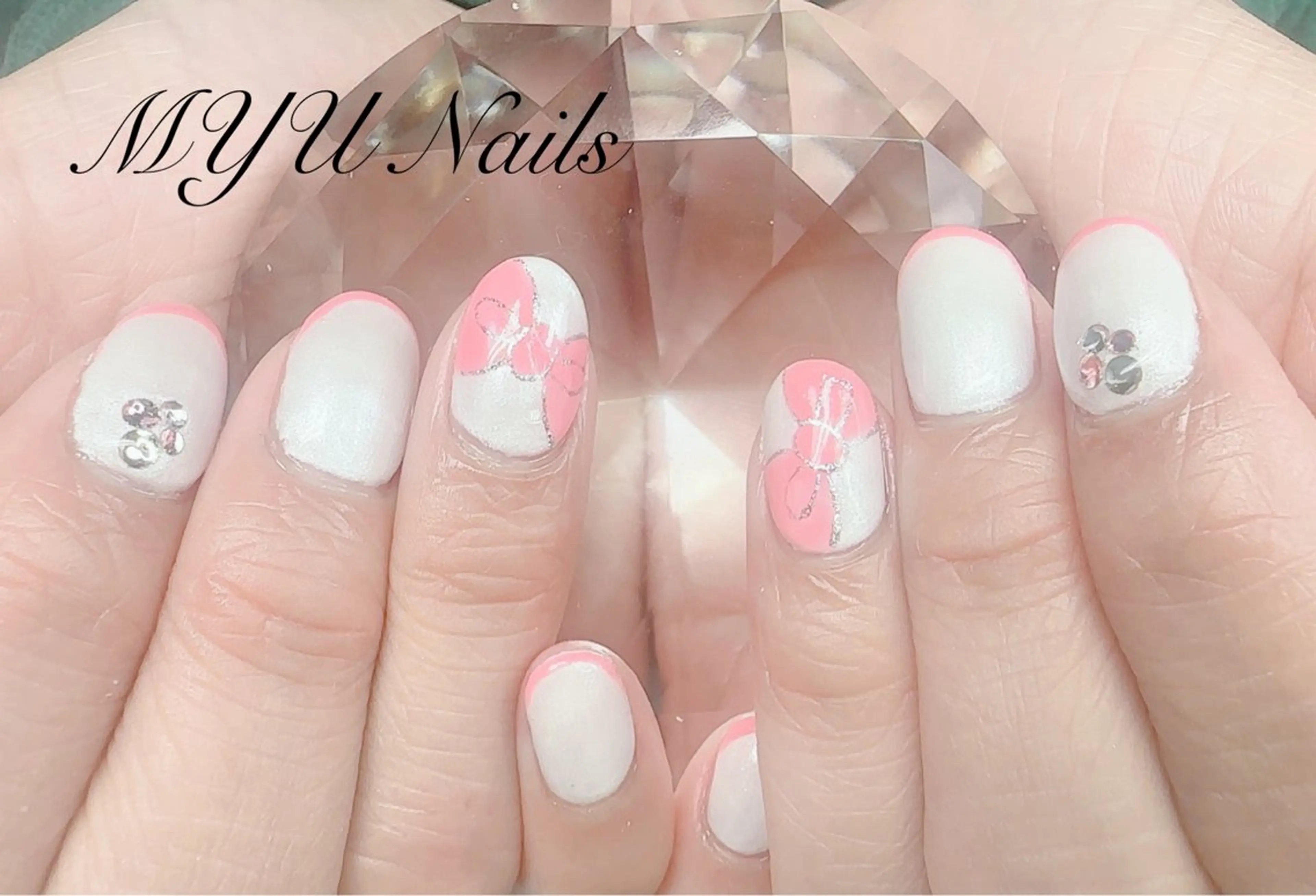 ネイル ジェルネイル 持ち込み ニュアンスネイル ワンカラーネイル パラジェル ハンドネイル ニュアンスネイル🌈 MYU Nailsのネイルデザイン