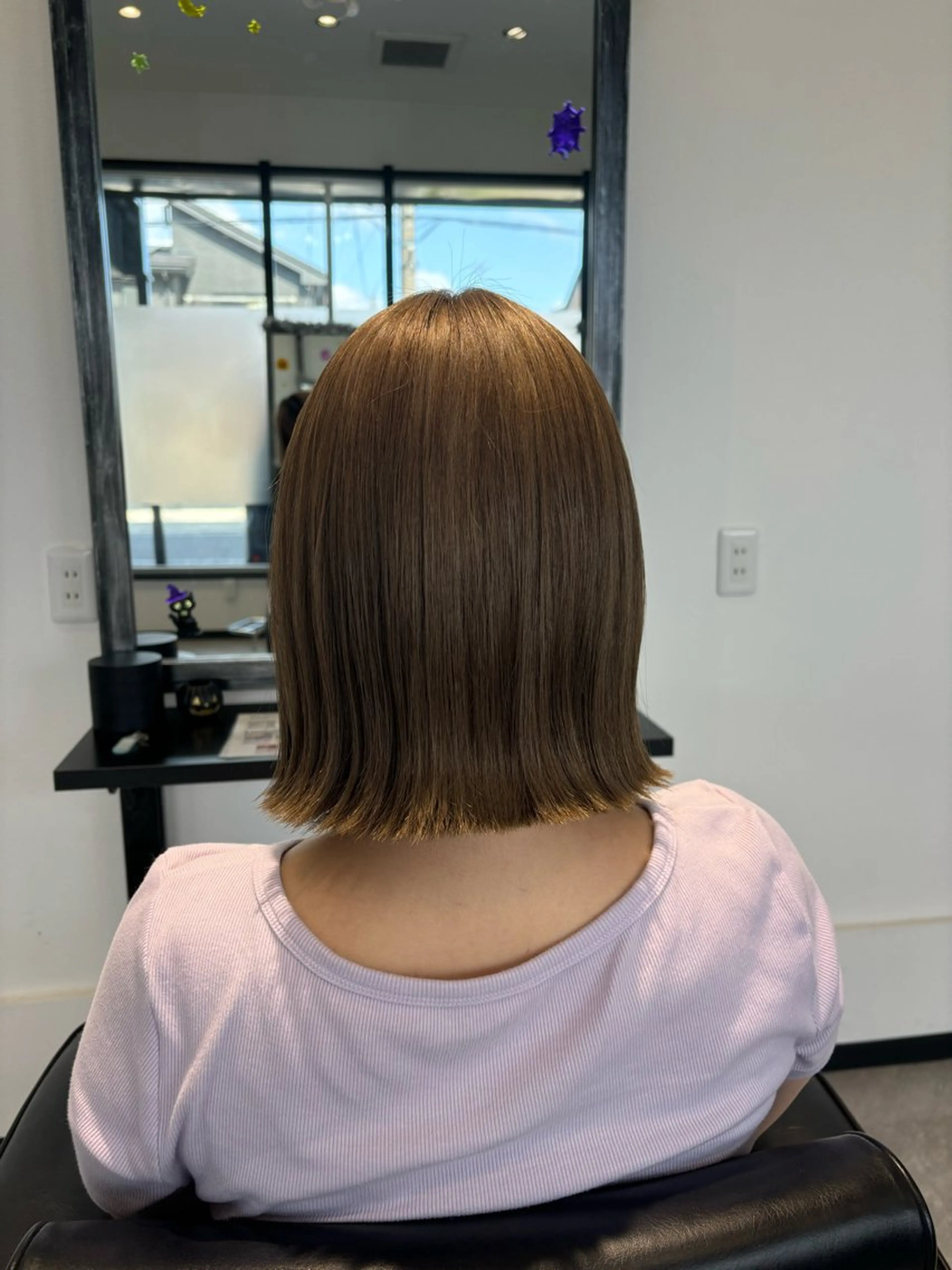 ミディアム ボブ カット トリートメント maki💖 レイヤー/髪質改善のヘアスタイル