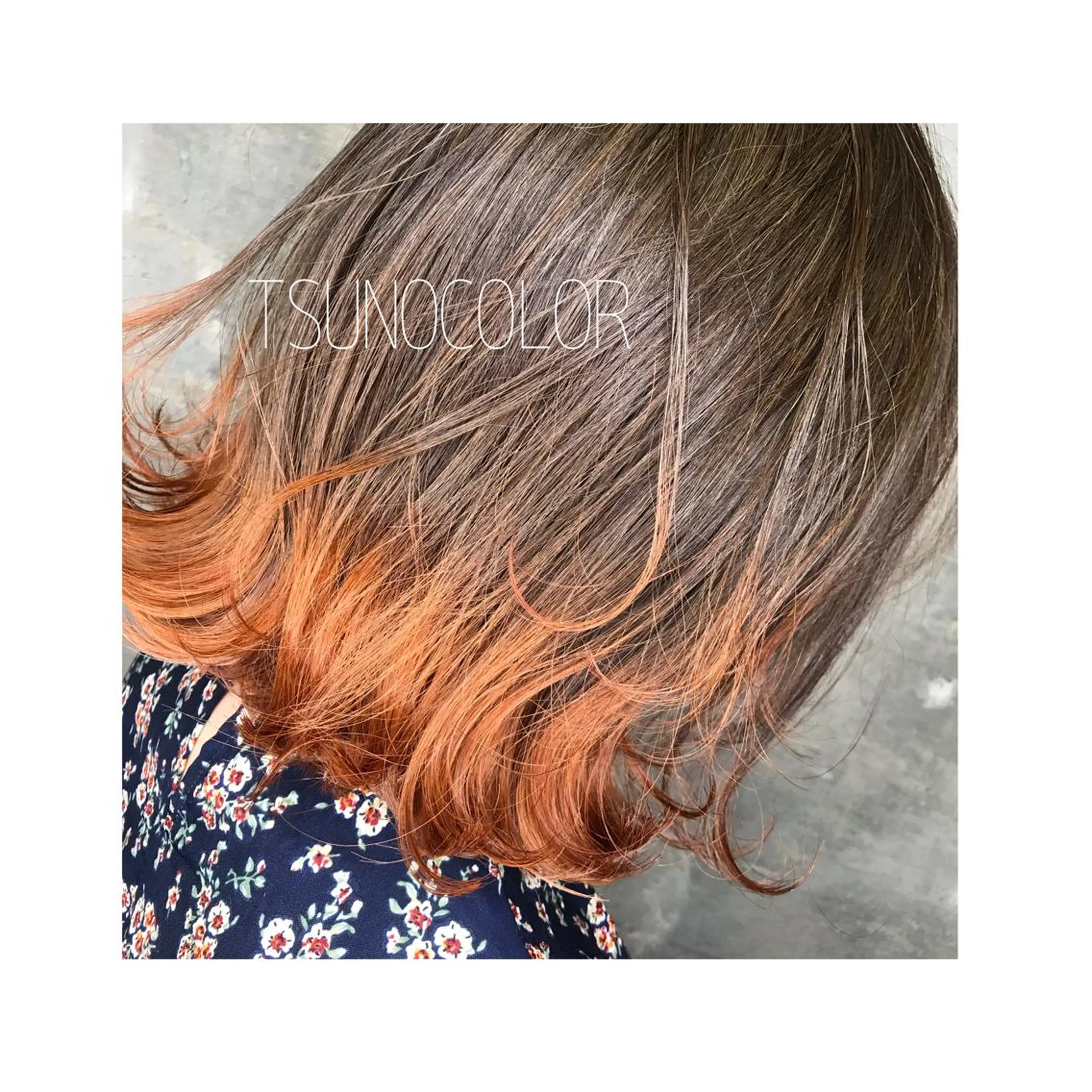 ショート カラー ブラウンカラー オレンジ GARU-ガル-所属・TSUNO🦖 派手髪/オタク美容師のヘアスタイル