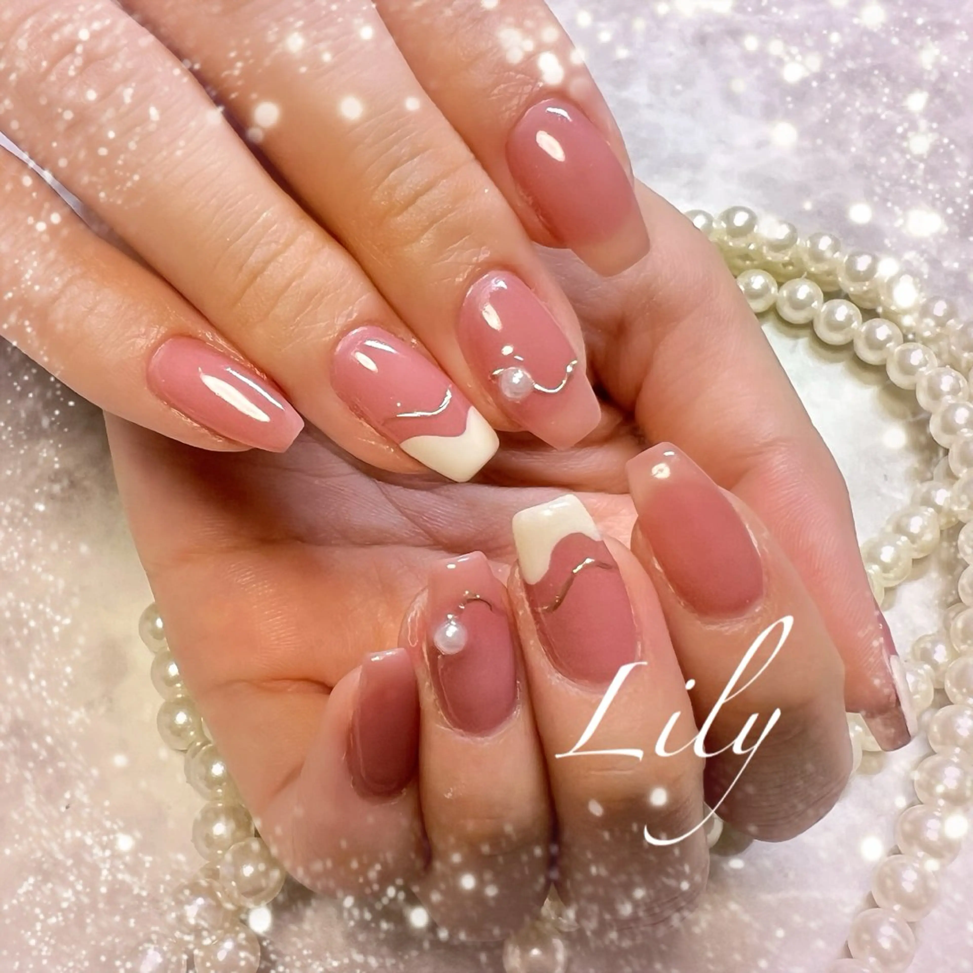 ネイル ハンドネイル Lily*nail 🌻Mii🌻のネイルデザイン