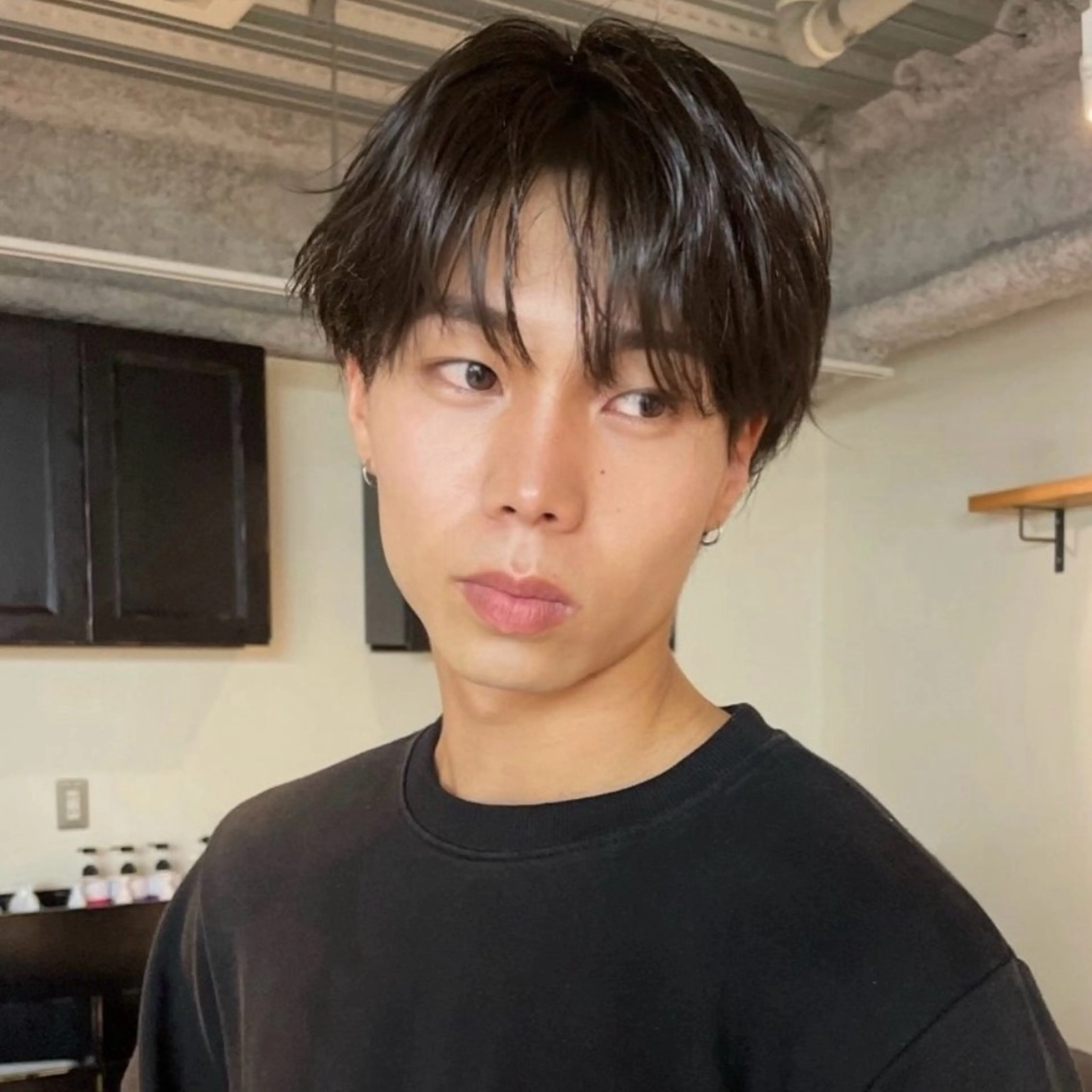 ショート パーマ メンズ ダウンパーマ マッシュ メンズパーマ シースルーマッシュ メンズショート カット パーマ メンズヘア/パーマ KOTAROのヘアスタイル