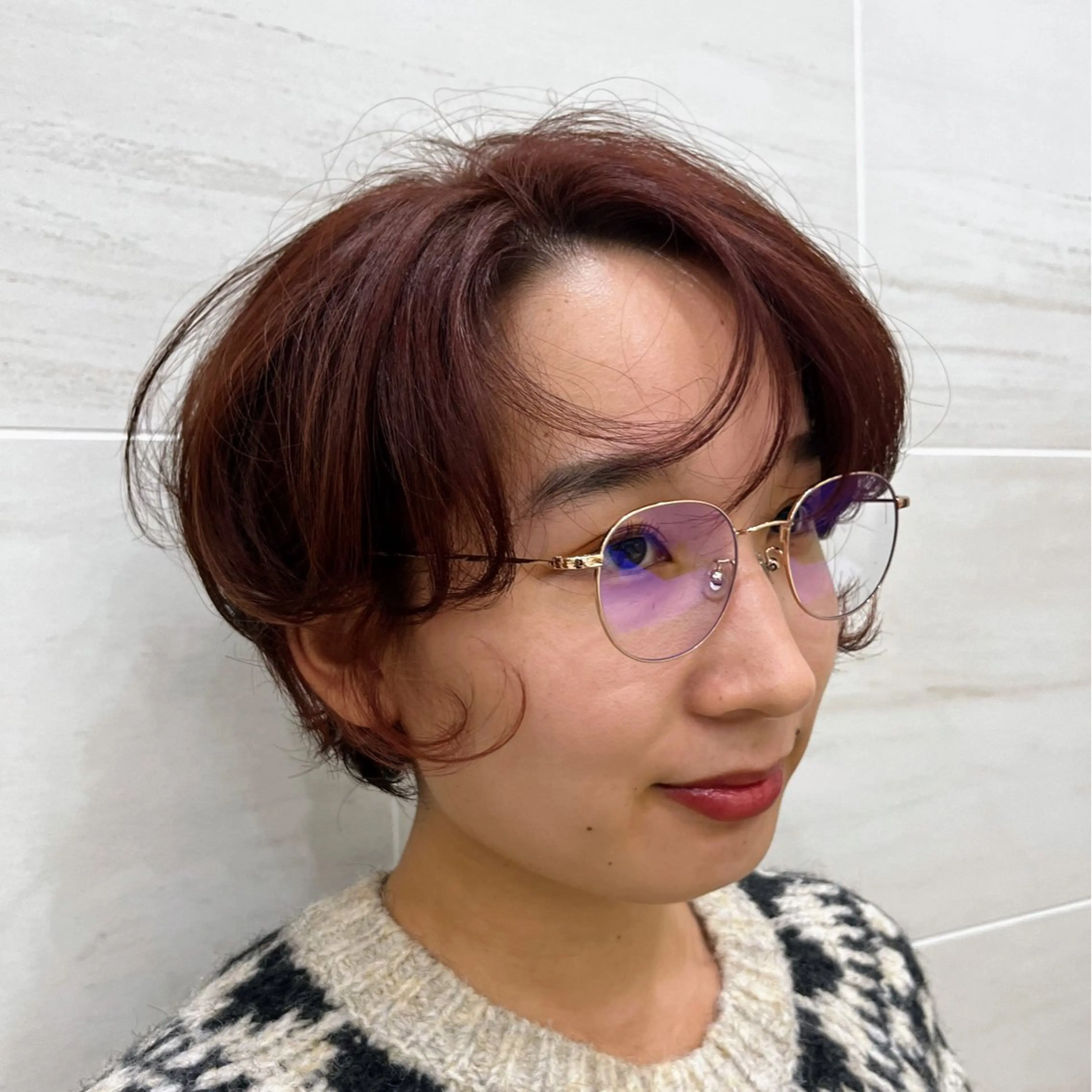 ショート パーマ ショートボブ ボブ 顔周りカット レイヤーカット ショートヘア 押上/ショート・ボブ /パーマ/山口卓朗のヘアスタイル