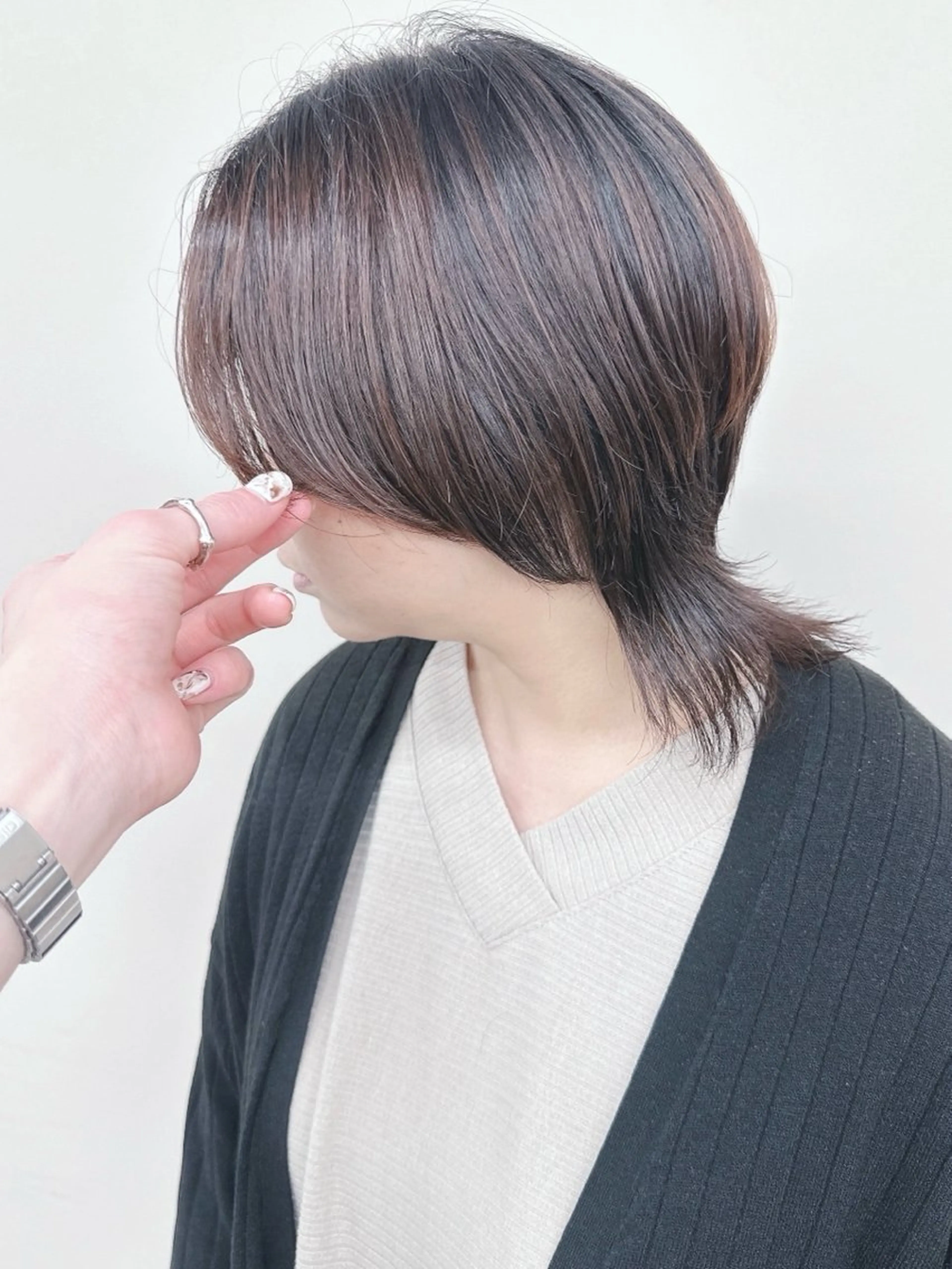 ショート カット ヘッドスパ ボブ/ゆるふわ ボブパーマ/とういのヘアスタイル