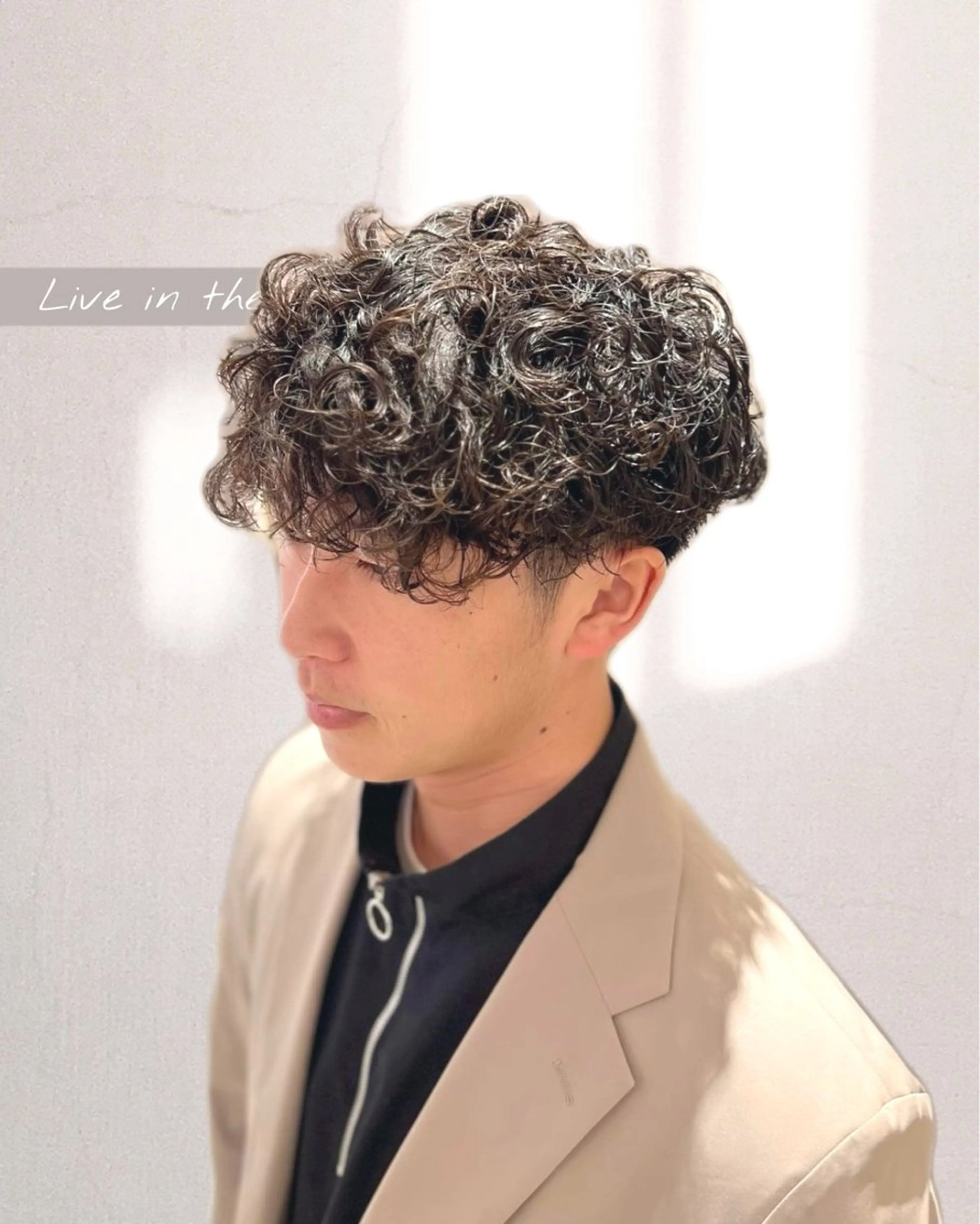 パーマ メンズ メンズパーマ プードルパーマ 波巻きパーマ プードルパーマ メンズパーマ 特化/京橋/栗野のヘアスタイル