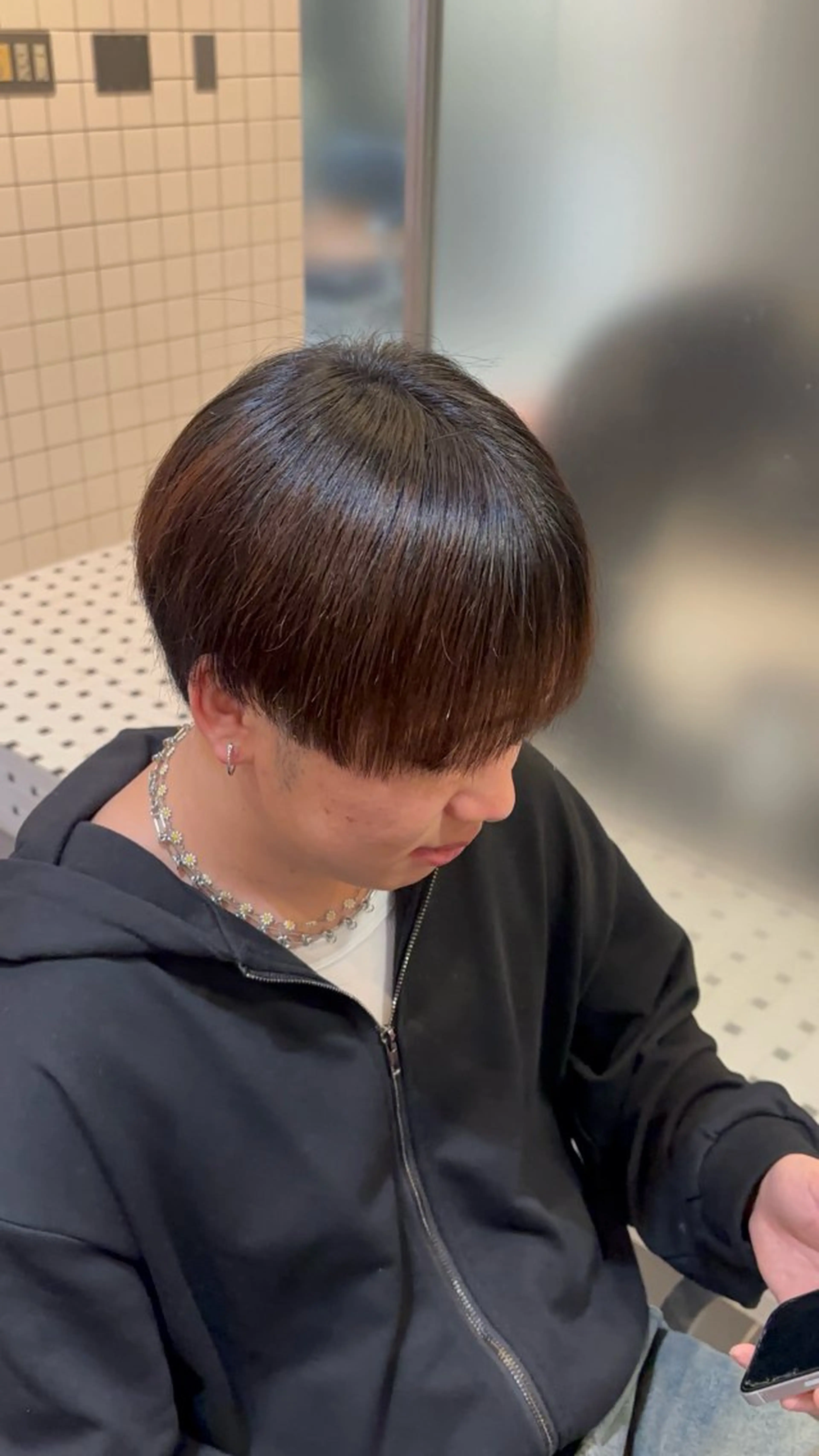 ショート カット 縮毛矯正 石井希武/学芸大学/ パーマ/縮毛矯正のヘアスタイル