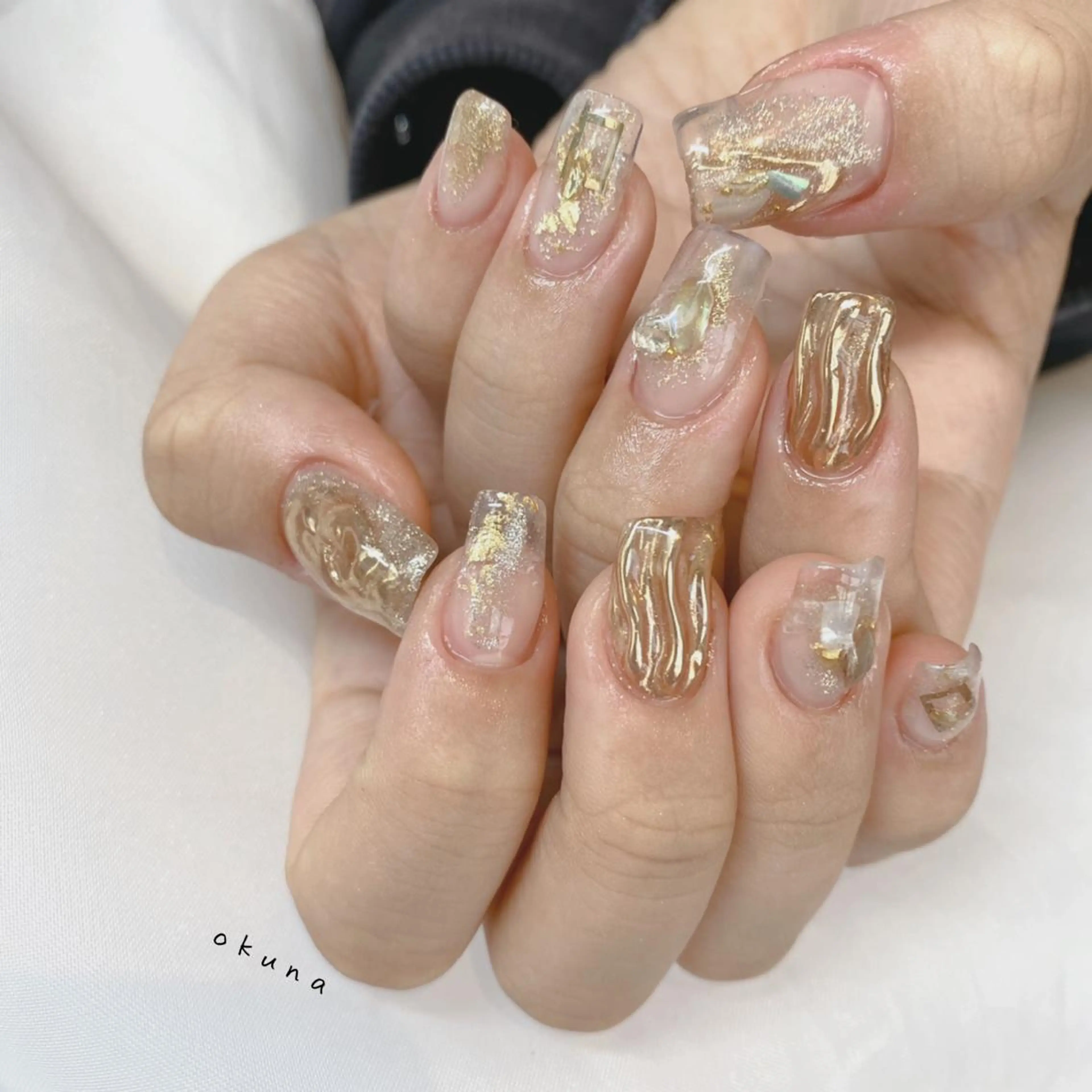 ネイル ニュアンスネイル ハンドネイル パンチャパンチャ ネイルサロンのネイルデザイン