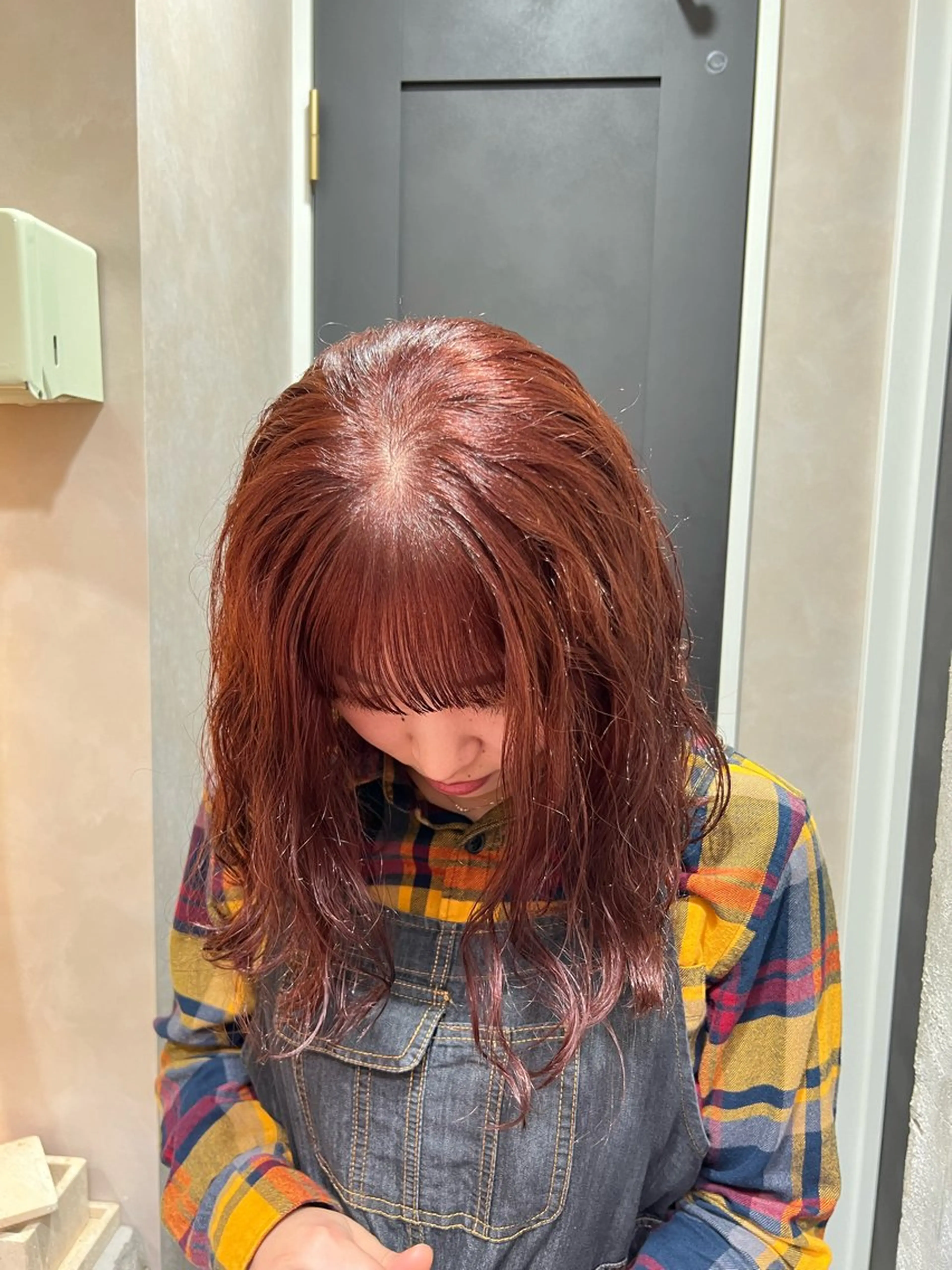 カラー 🥑🫧田實 紗和 ボブ/暖色カラー🩰のヘアスタイル