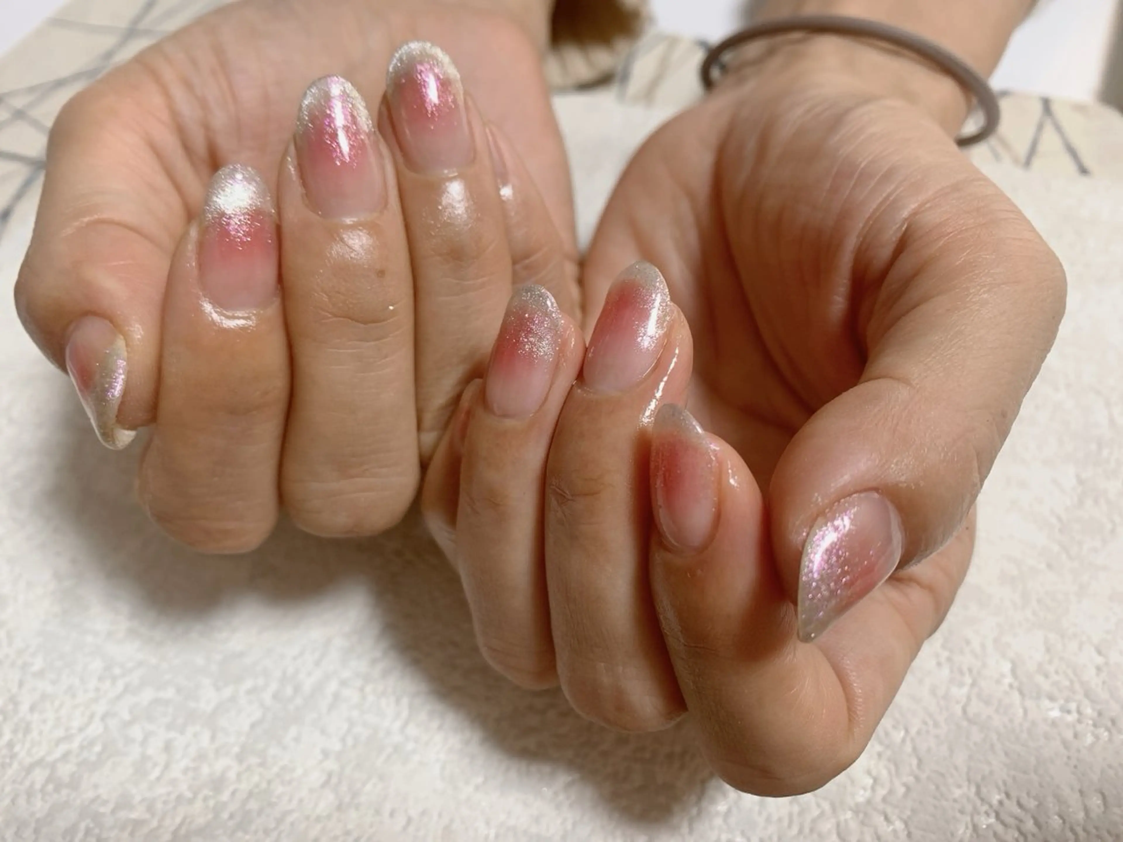 ネイル チークネイル ジェルネイル グラデーション マグネットネイル メンズネイル kiki nail たまプラーザのネイルデザイン