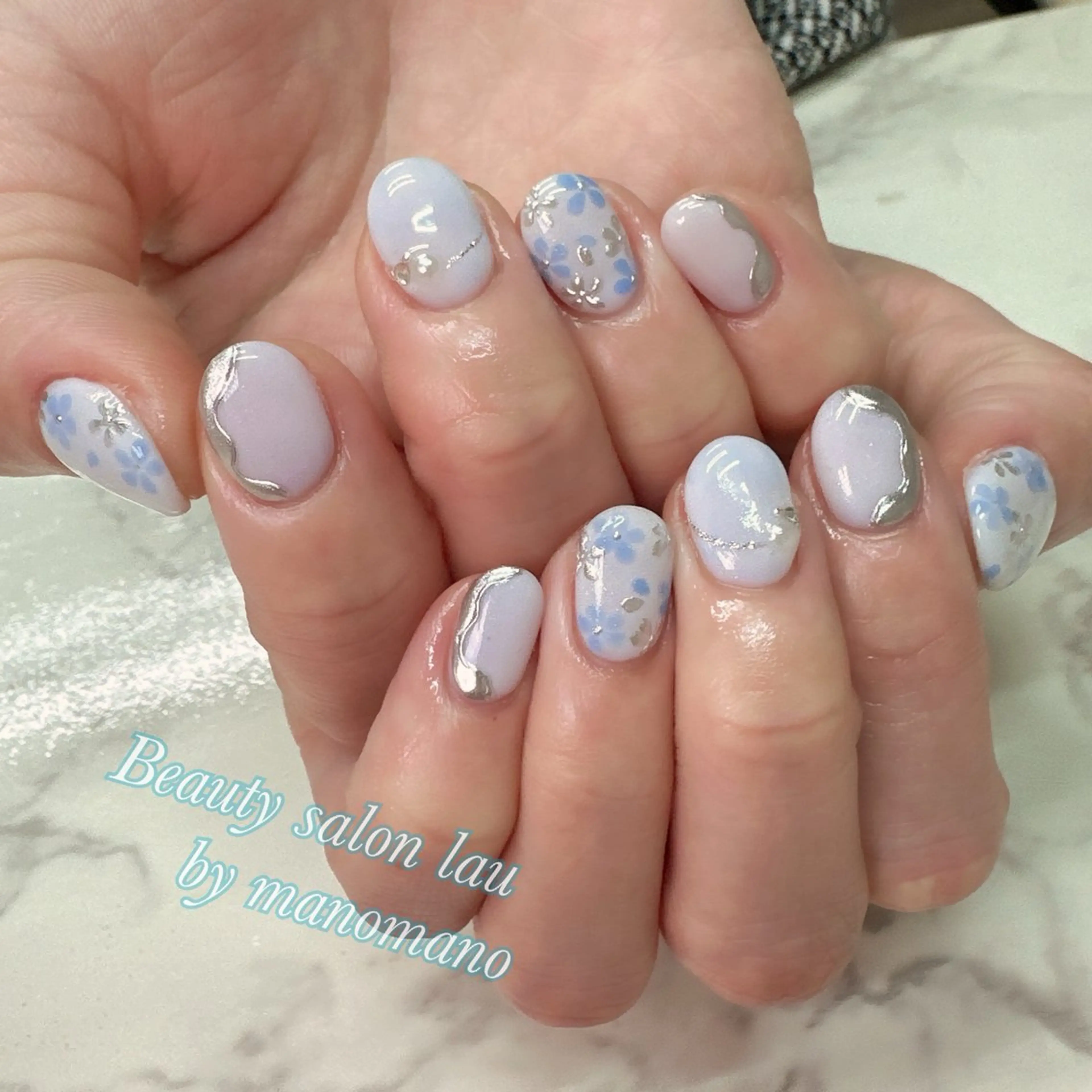 ネイル ハンドネイル ラウバイマノマノ なかざとのネイルデザイン