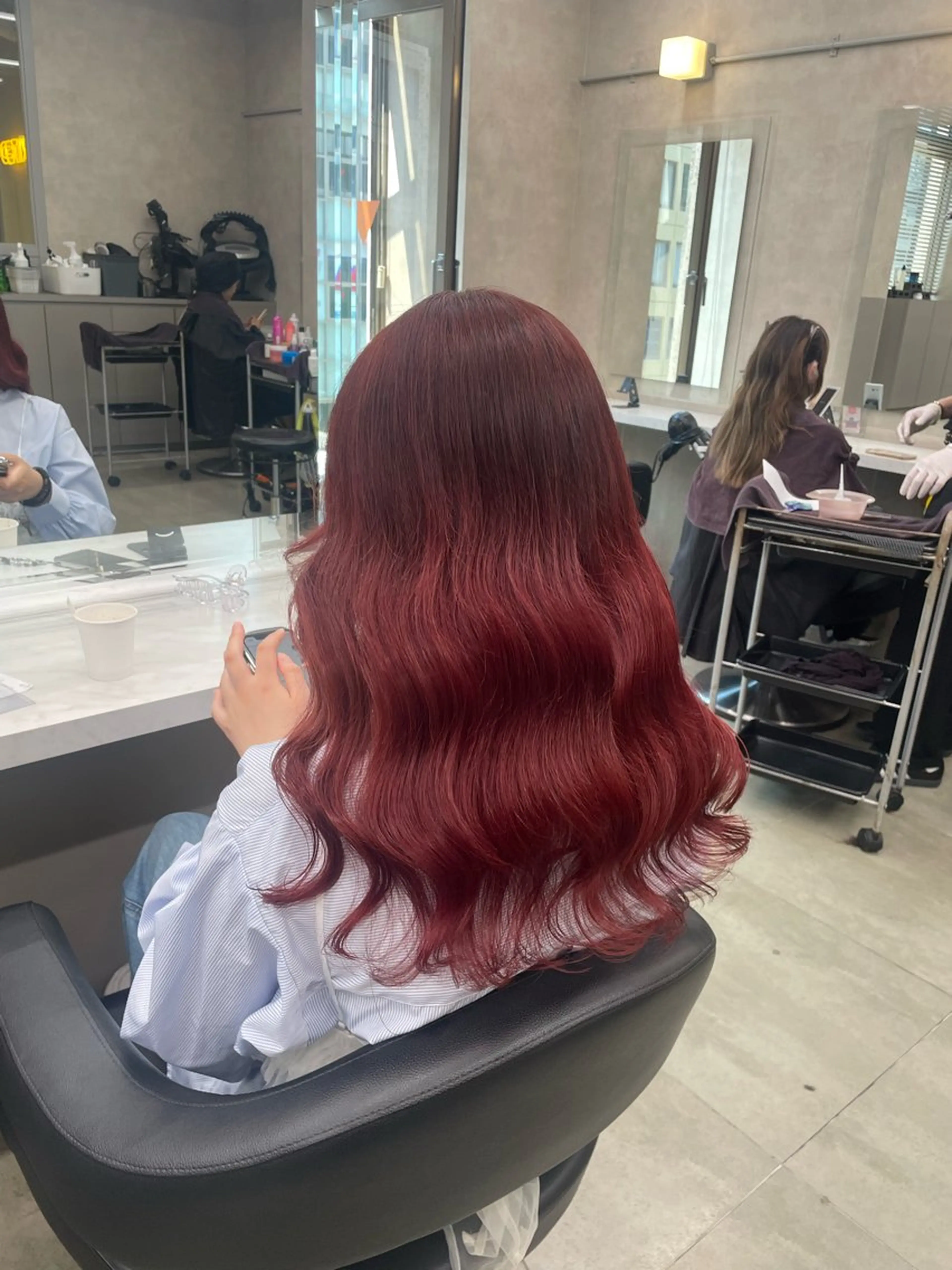 ロング カラー ヘアアレンジ ヘアカラー トリートメント ヘッドスパ 💗横浜美容室 💗HARUNAのヘアスタイル