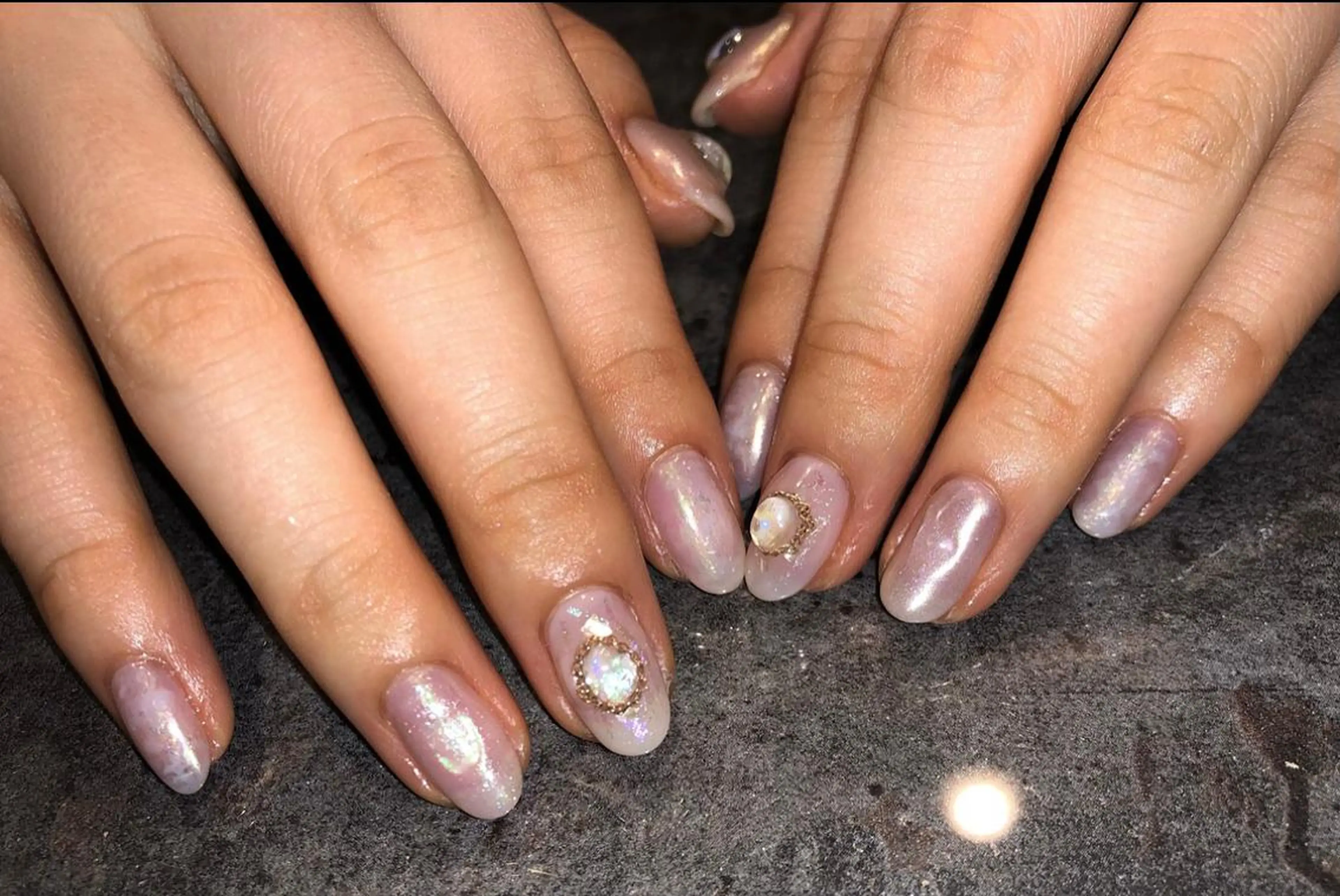 ネイル パラあり！フィルイン 美フォルムのネイルデザイン