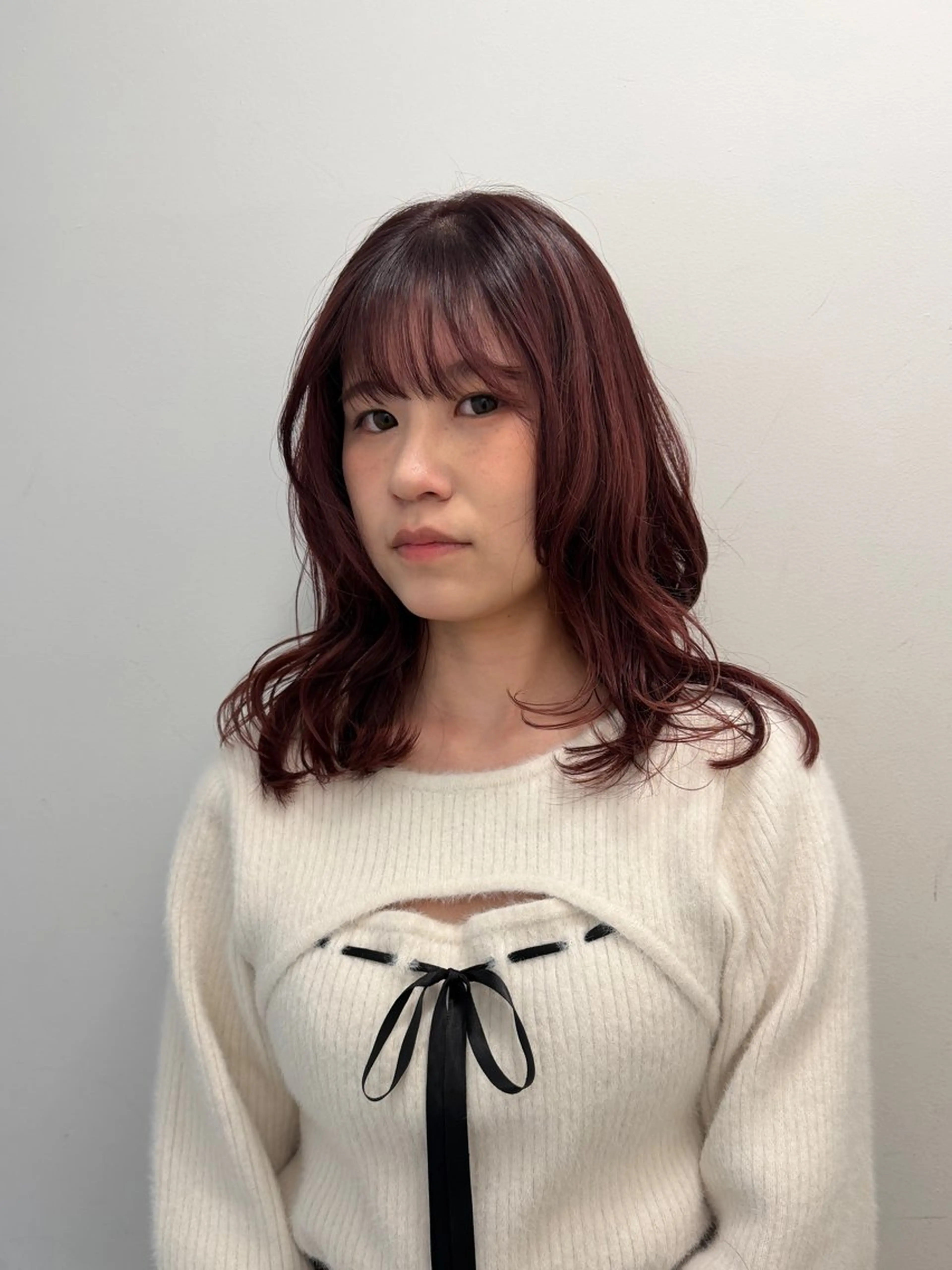 ミディアム 🎨透明感カラー/ ハイライト/近藤怜那のヘアスタイル