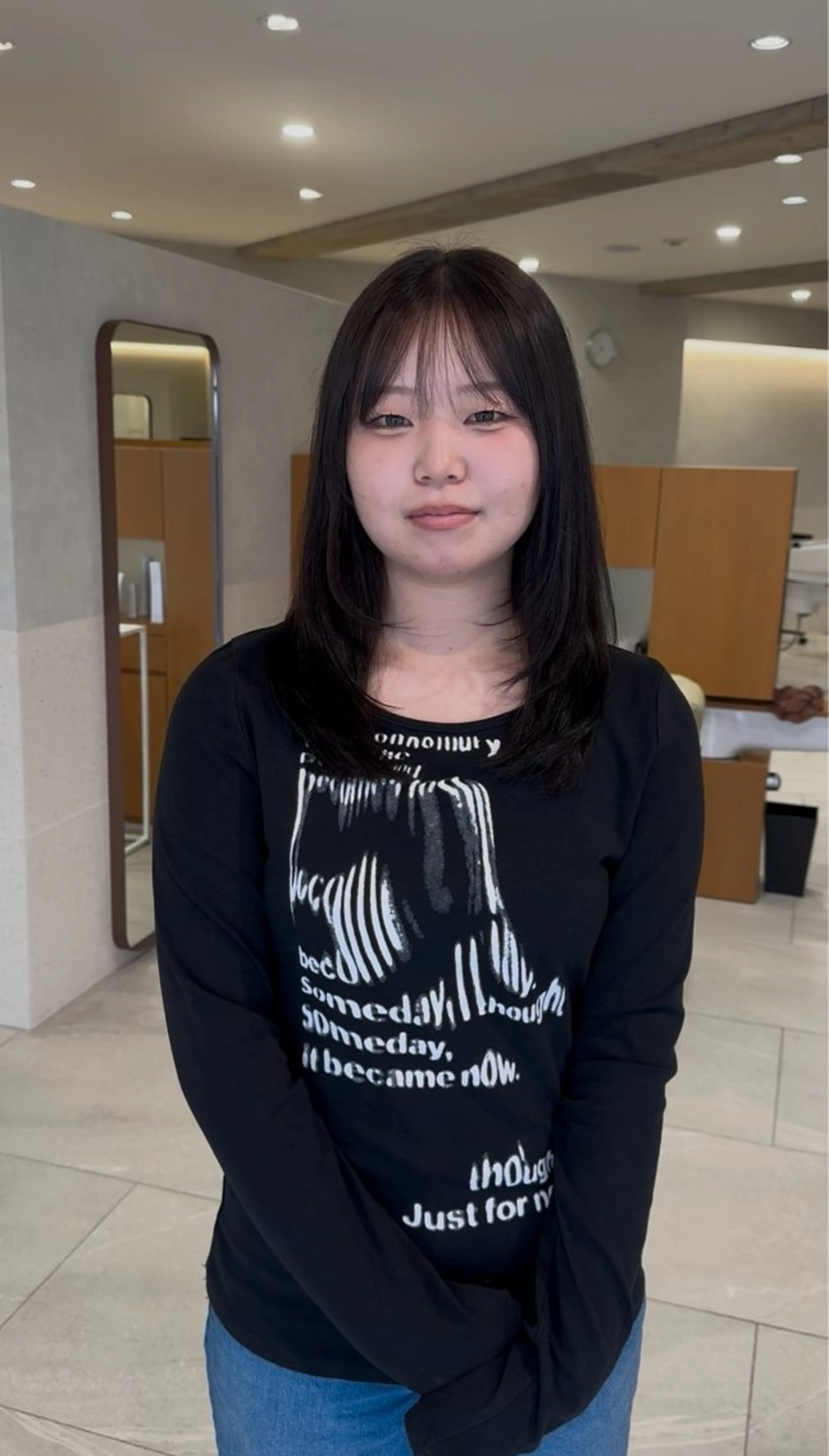 セミロング 顔周りカット レイヤーカット ミニモ価格/モデル 募集✨/MANAのヘアスタイル