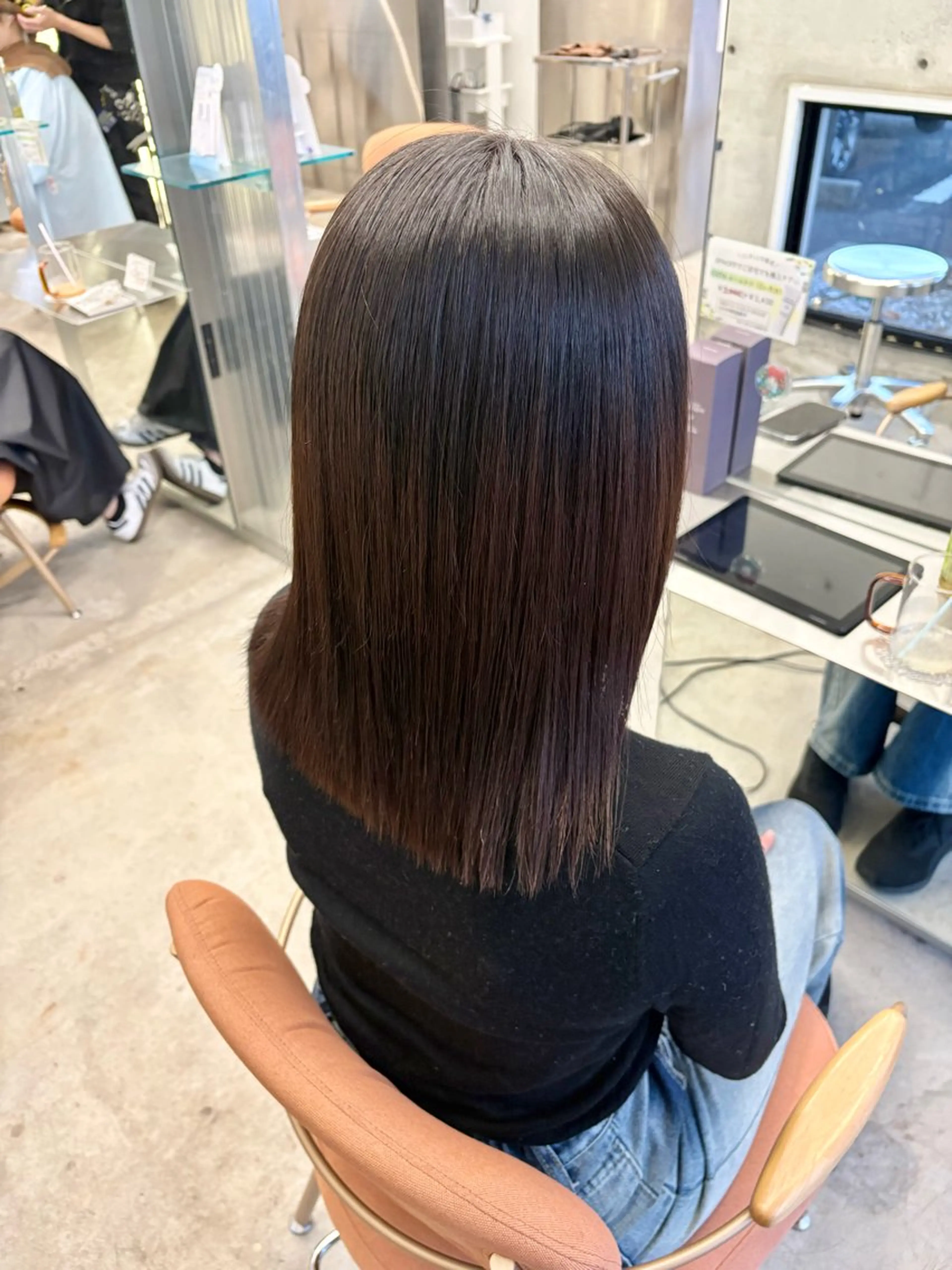 【4回目以降・40%OFF】ツヤツヤ髪質改善ストレート🫧の写真