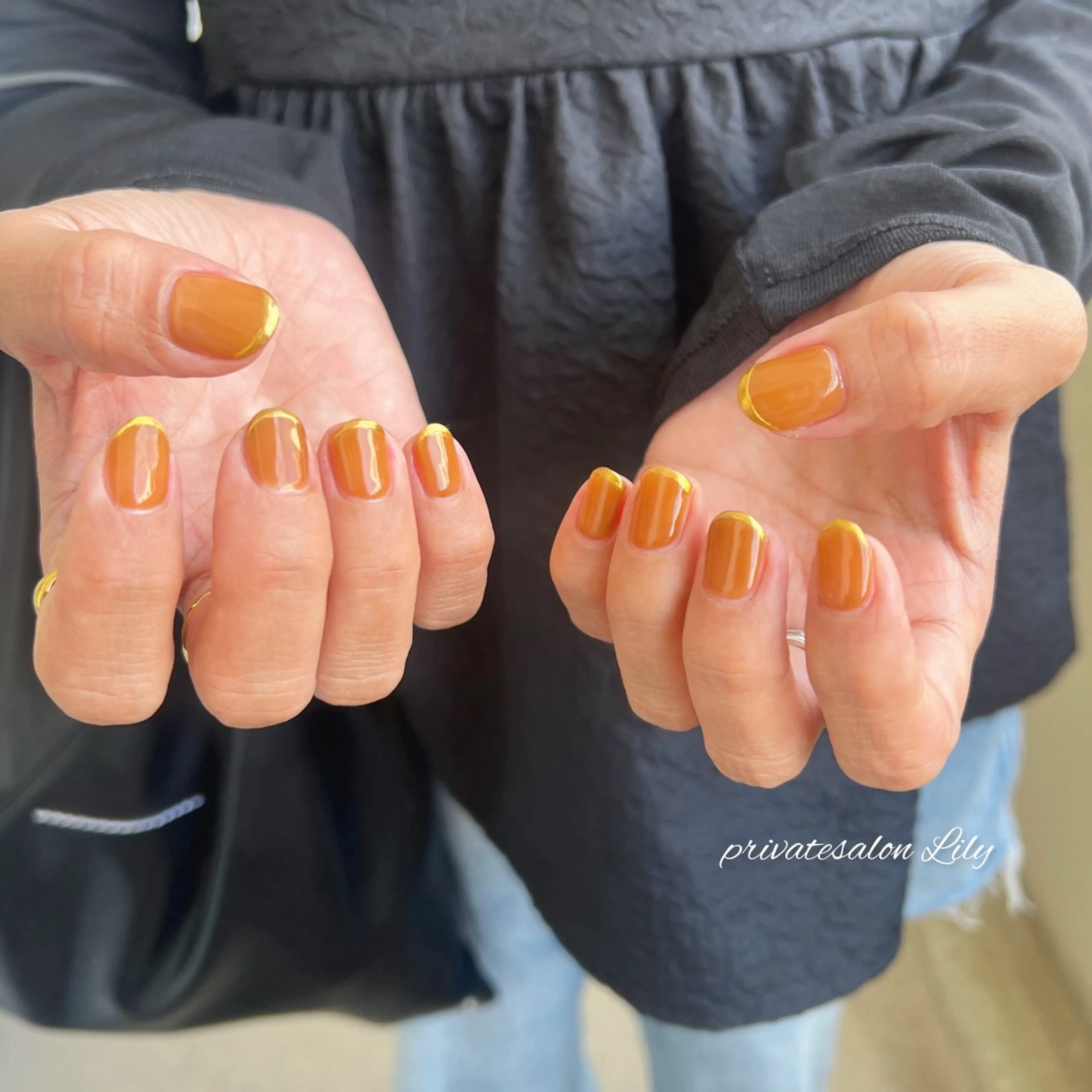 ネイル フレンチネイル ミラーネイル ハンドネイル salon Lilyのネイルデザイン