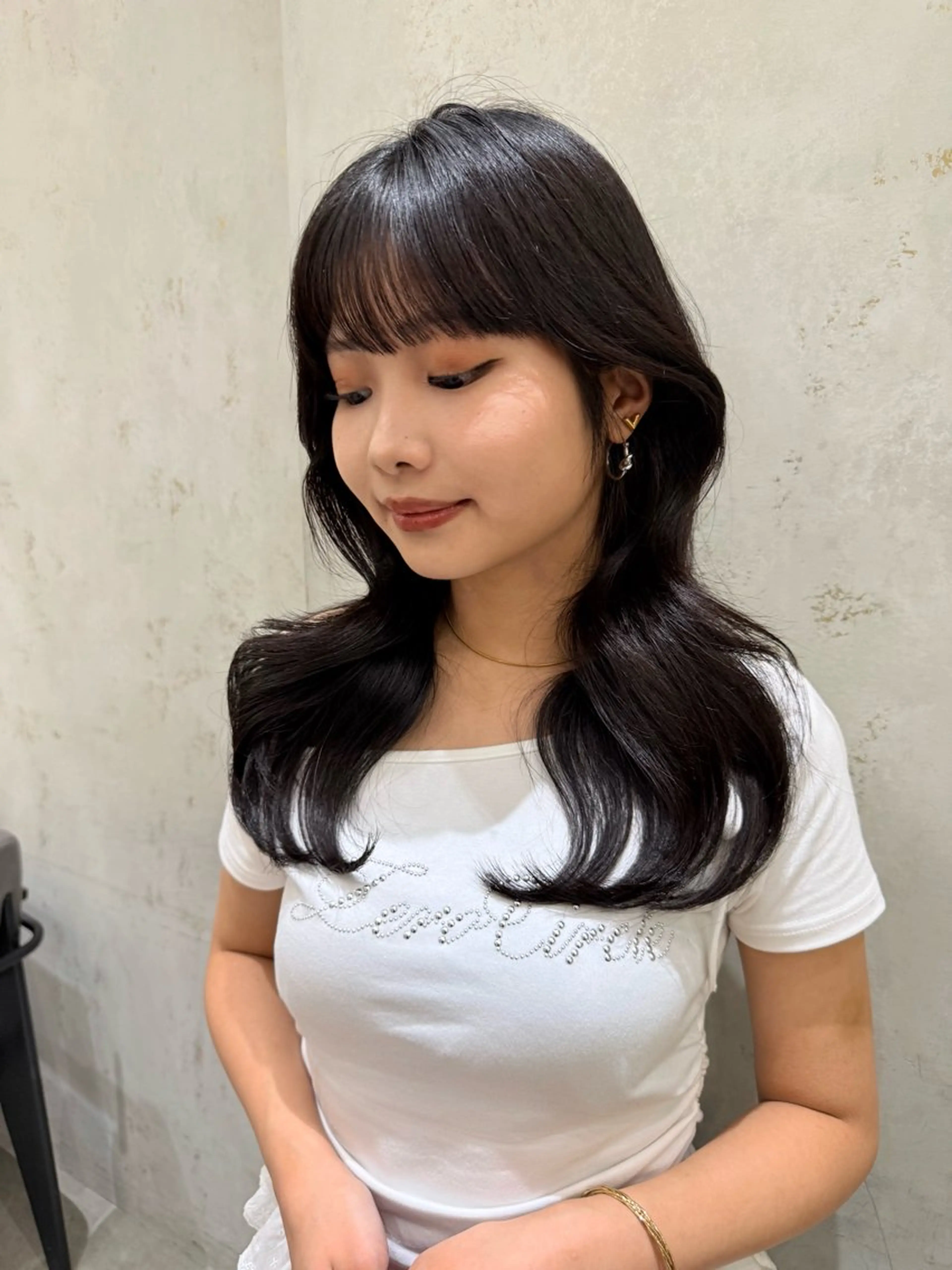 ミディアム 顔周り/ブリーチなし /縮毛矯正🫧伊勢のヘアスタイル