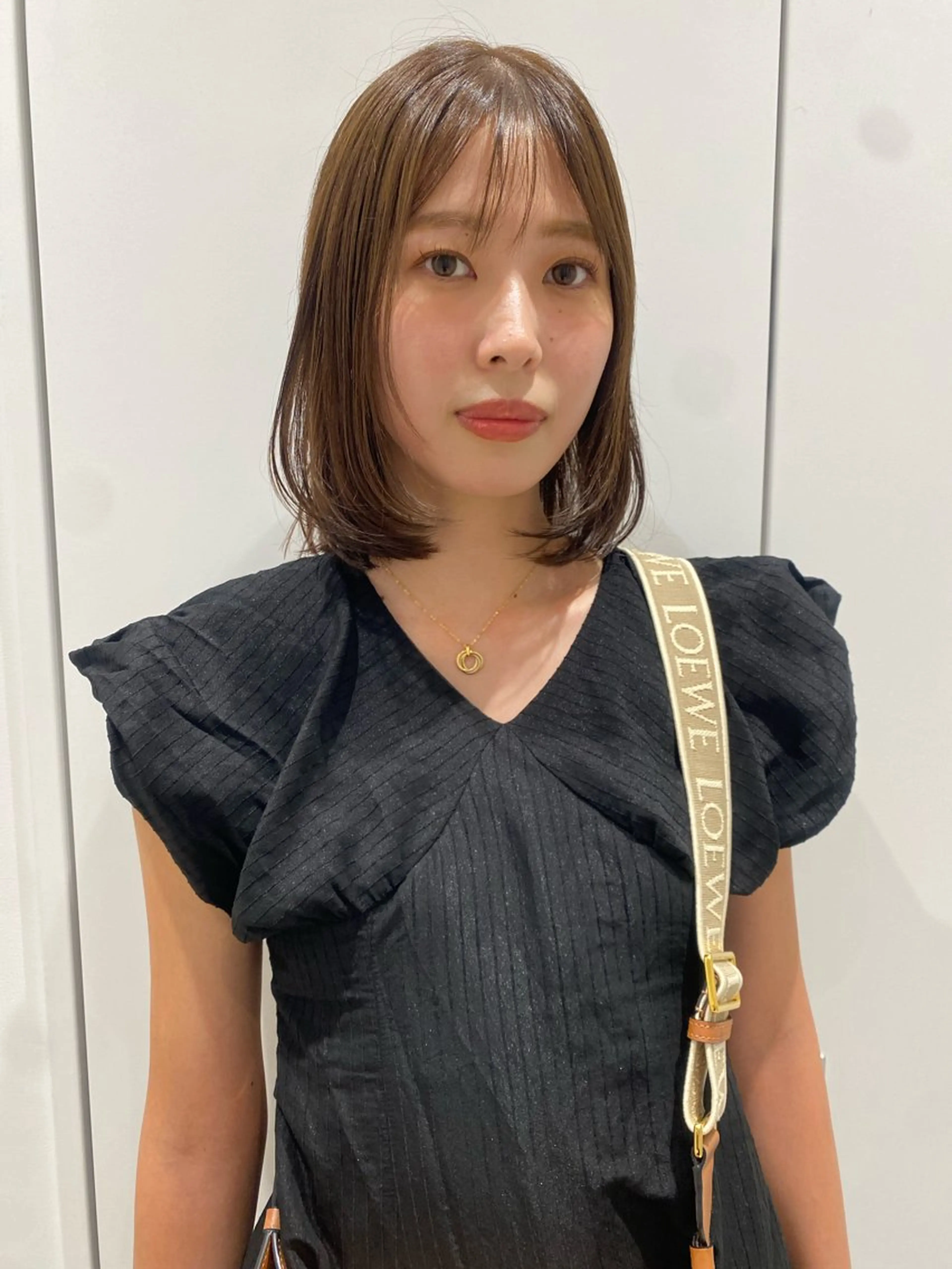 ミディアム カラー カット ヘアカラー トリートメント 砂原 ひよりのヘアスタイル