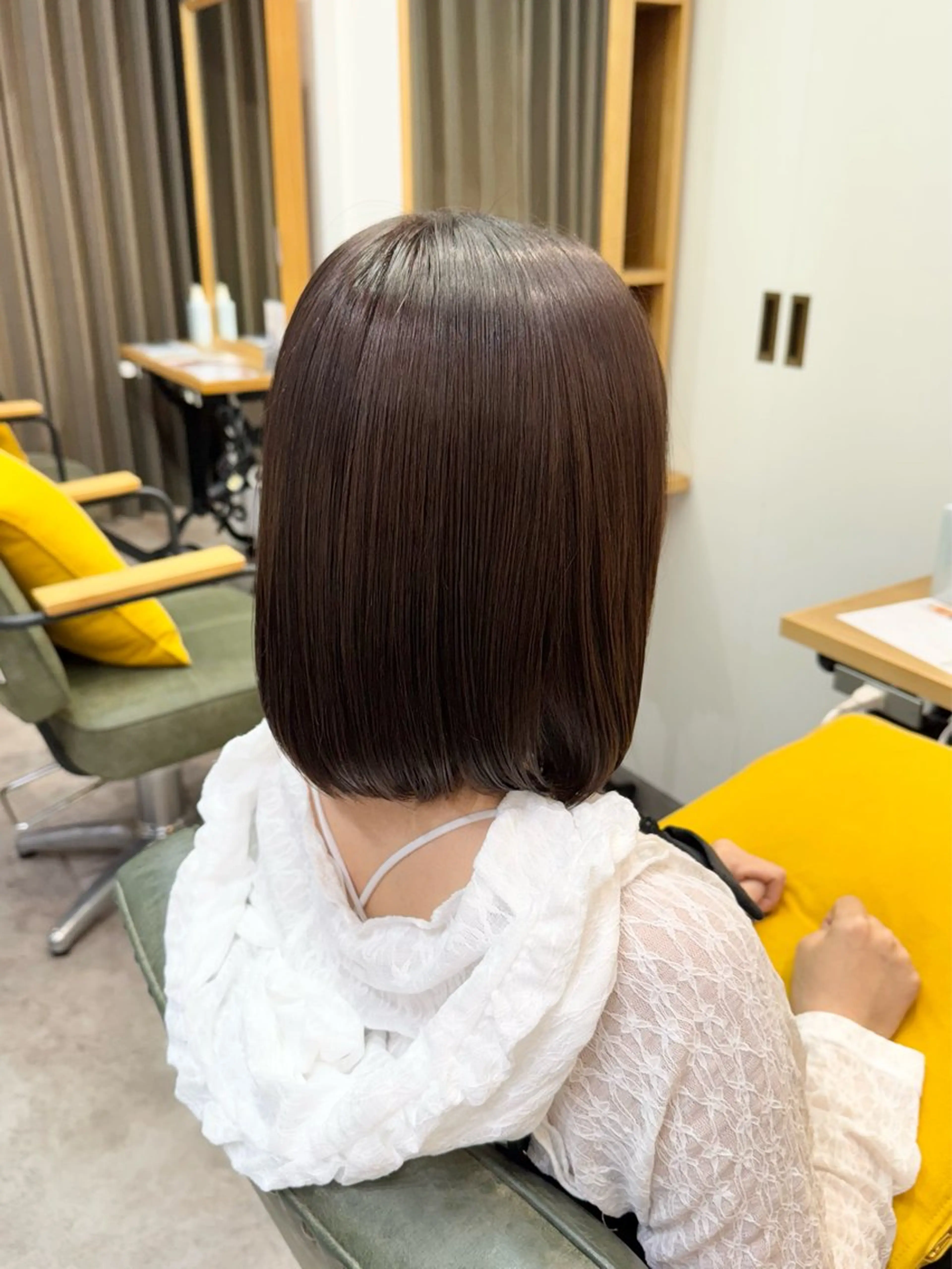 ミディアム カラー 縮毛矯正/エクステ ヘアアレンジ/ひふみのヘアスタイル