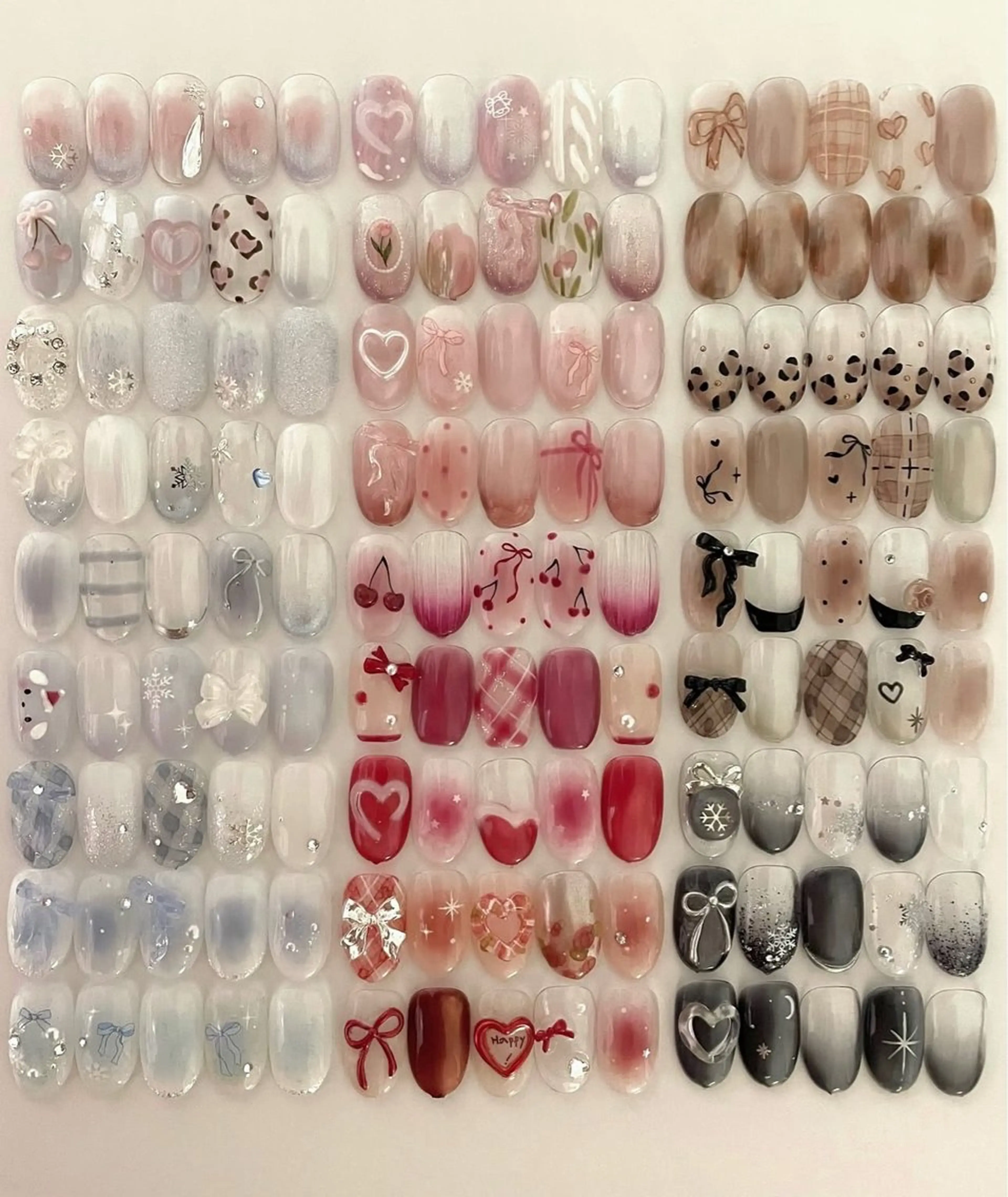 ネイル 韓国ネイル ワンホンネイル いちご ちゃんのネイルデザイン