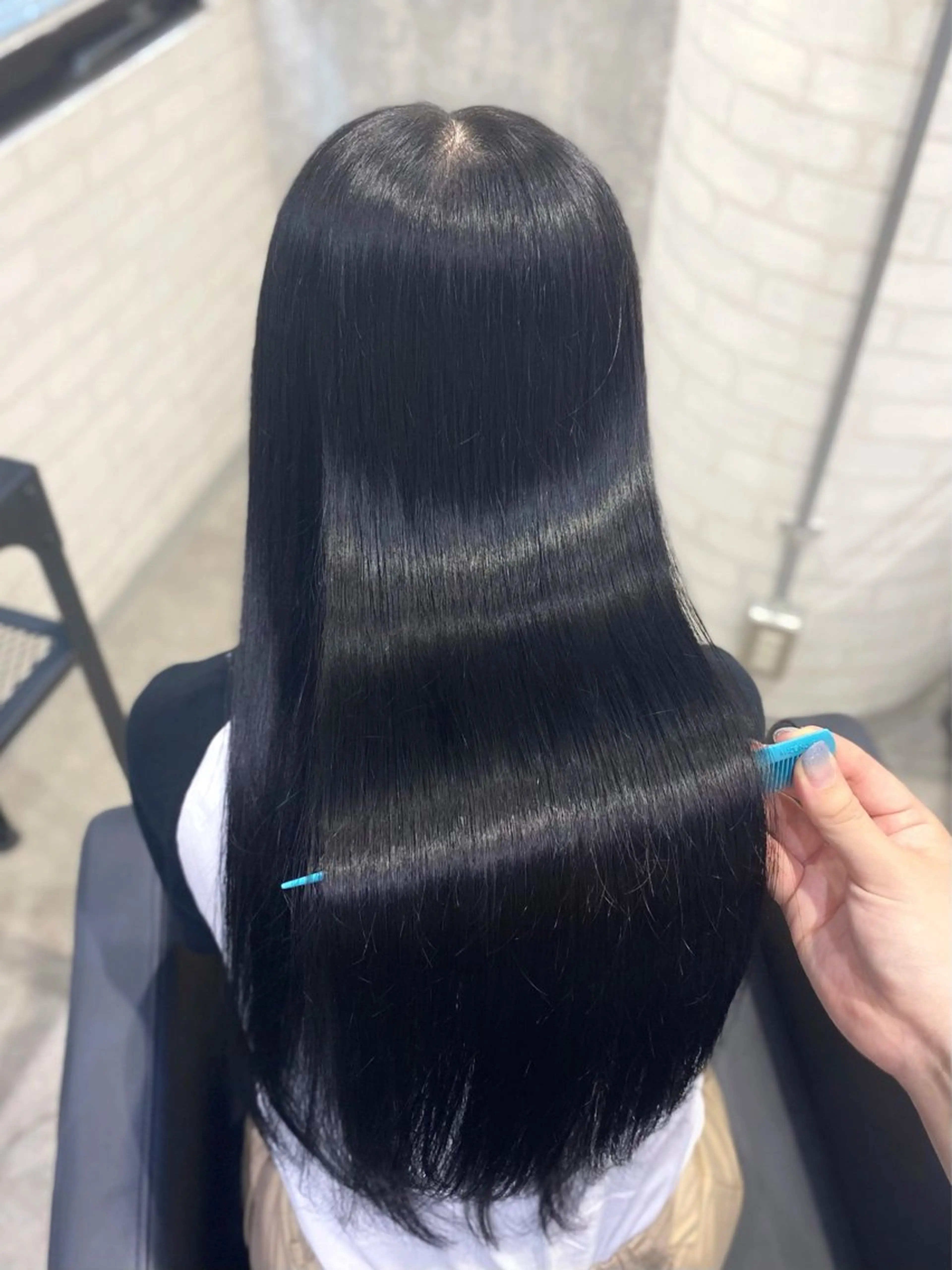 ロング カラー 透明感カラー トリートメント shiori/透明感 /顔周り/髪質改善のヘアスタイル