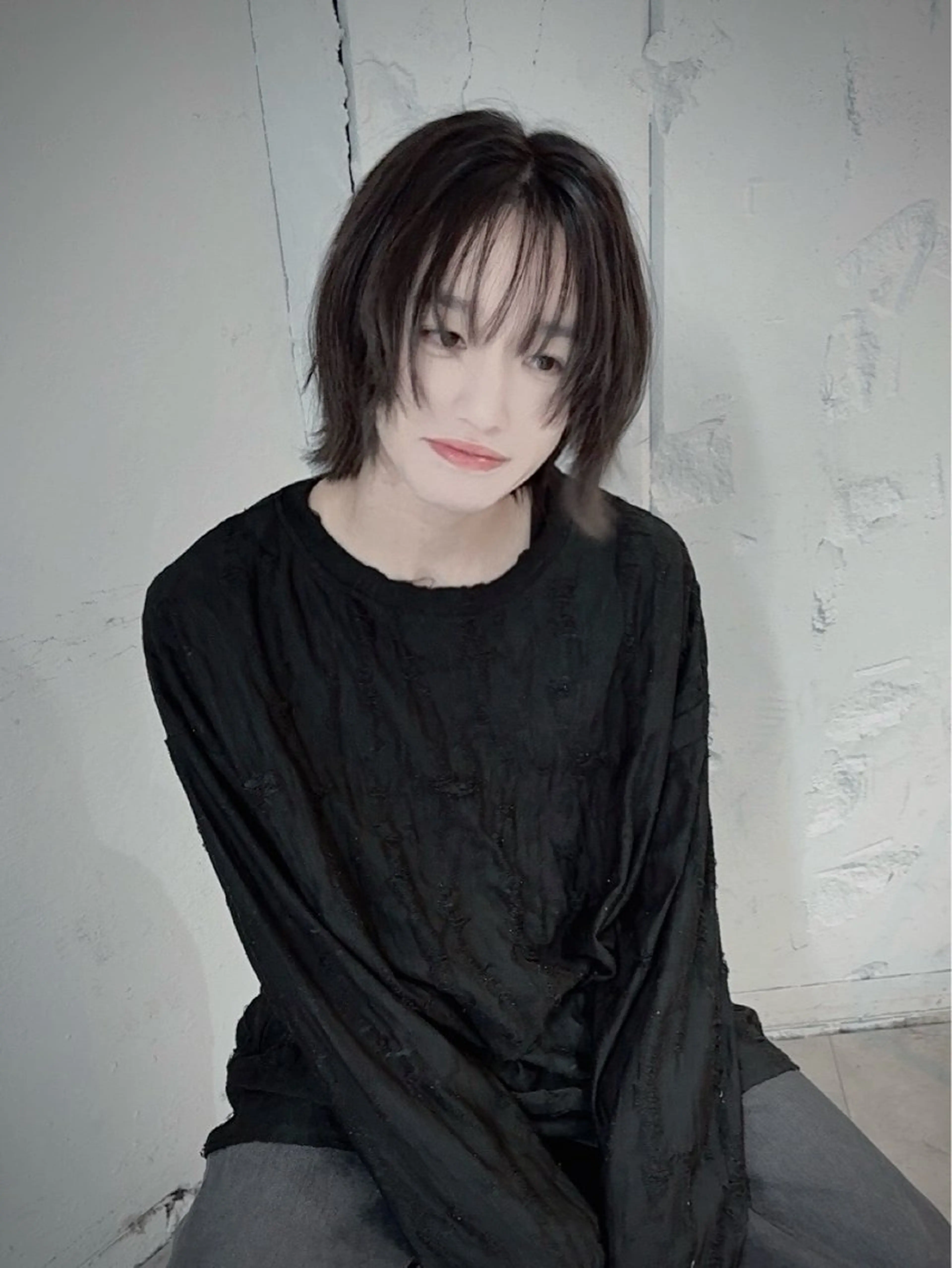 ショート ボブ ウルフカット luau ao cahoのヘアスタイル