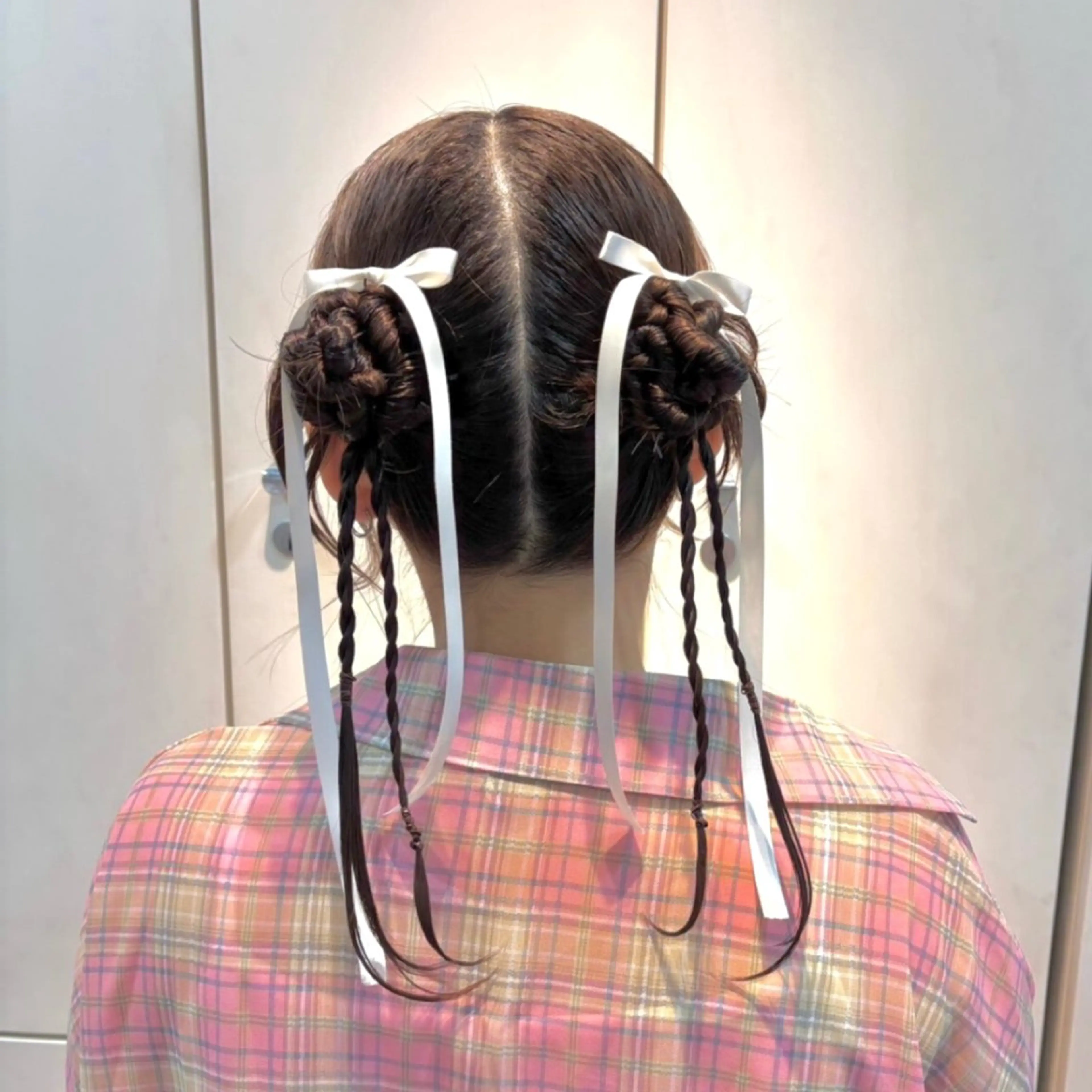 セミロング ヘアアレンジ ヘアセット ヘアメ🎀推しカラー 🥣横浜/しほ🧸のヘアスタイル