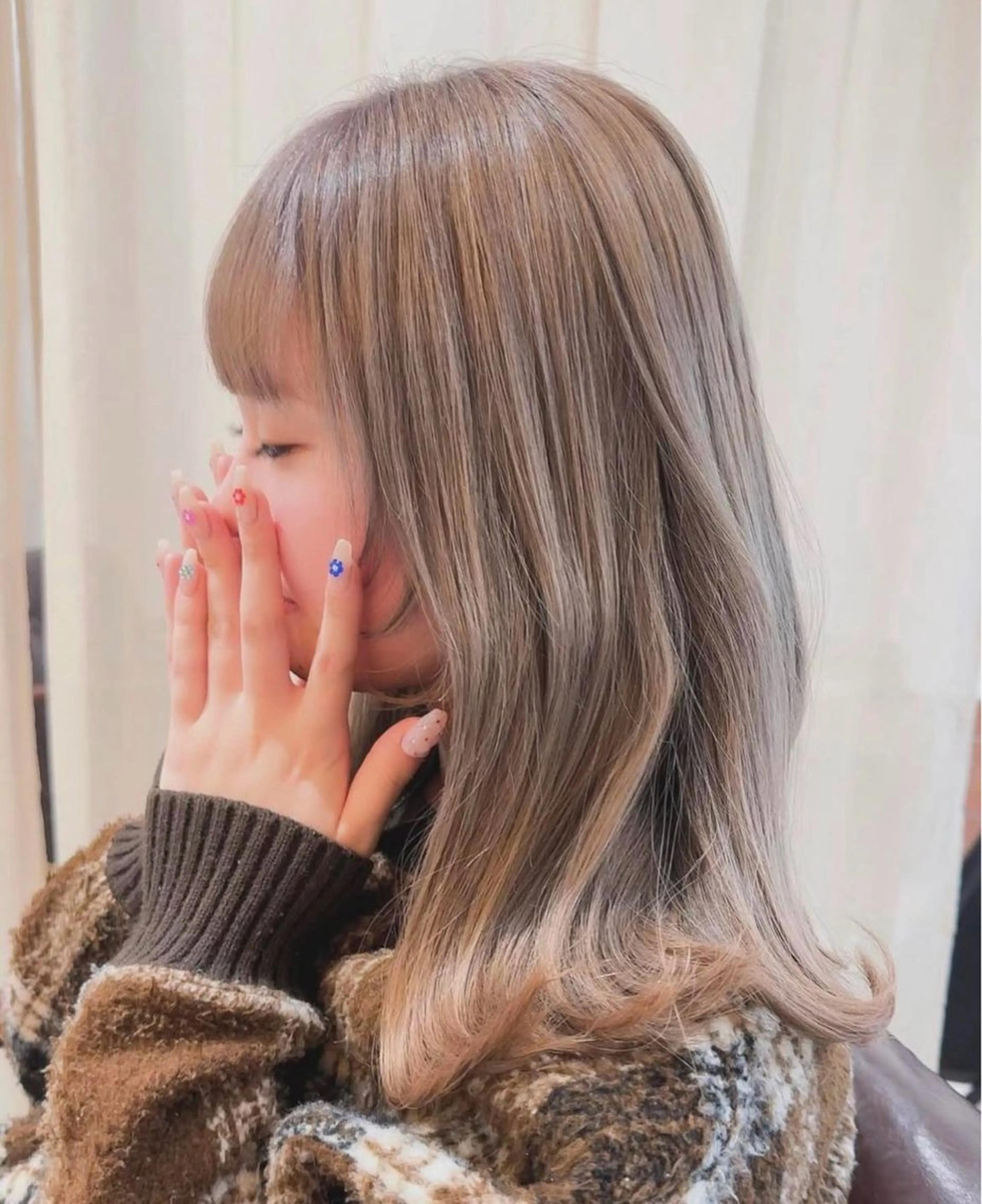 ミディアム 山本 晃のヘアスタイル