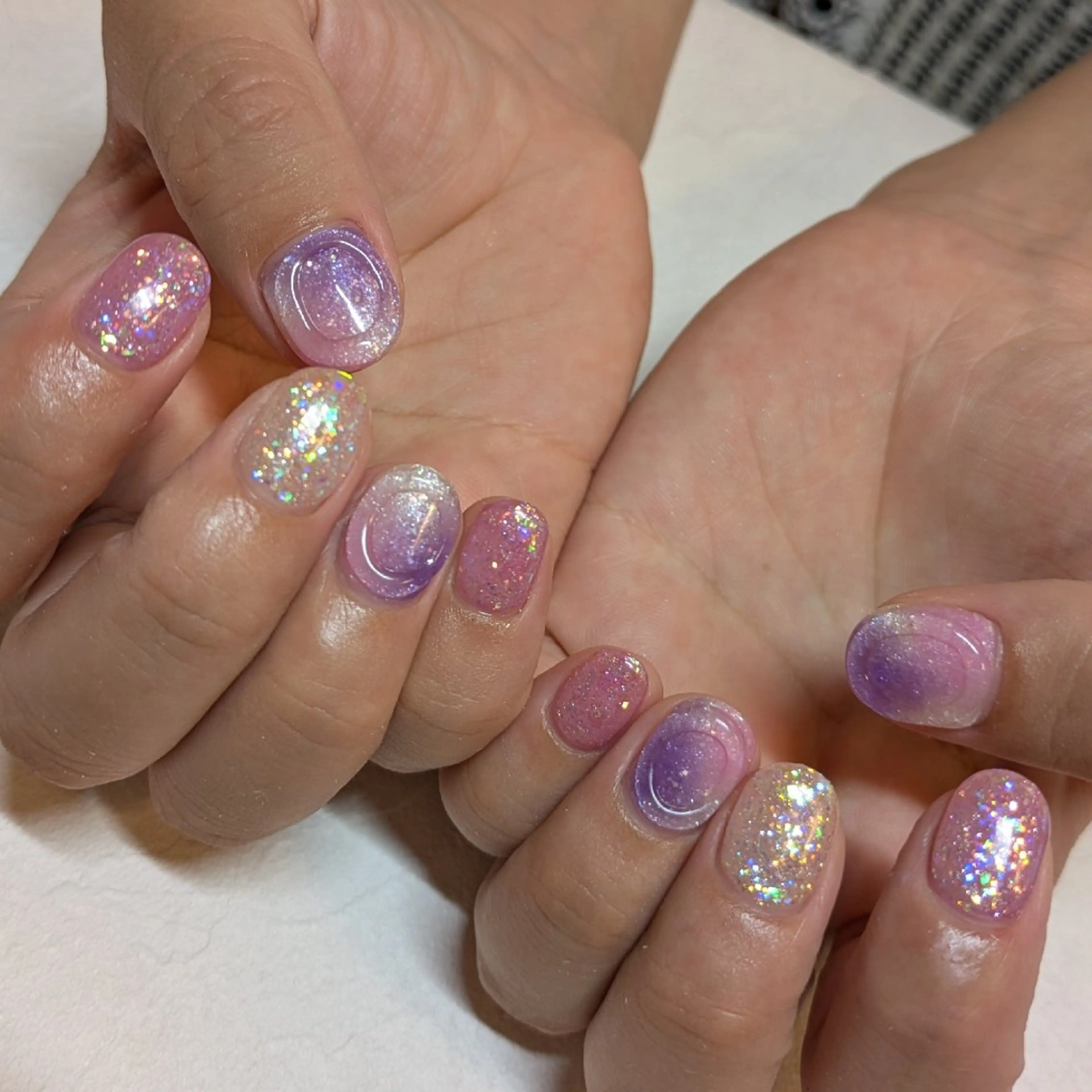 ネイル キラキラネイル ジェヌインネイル 河内のネイルデザイン