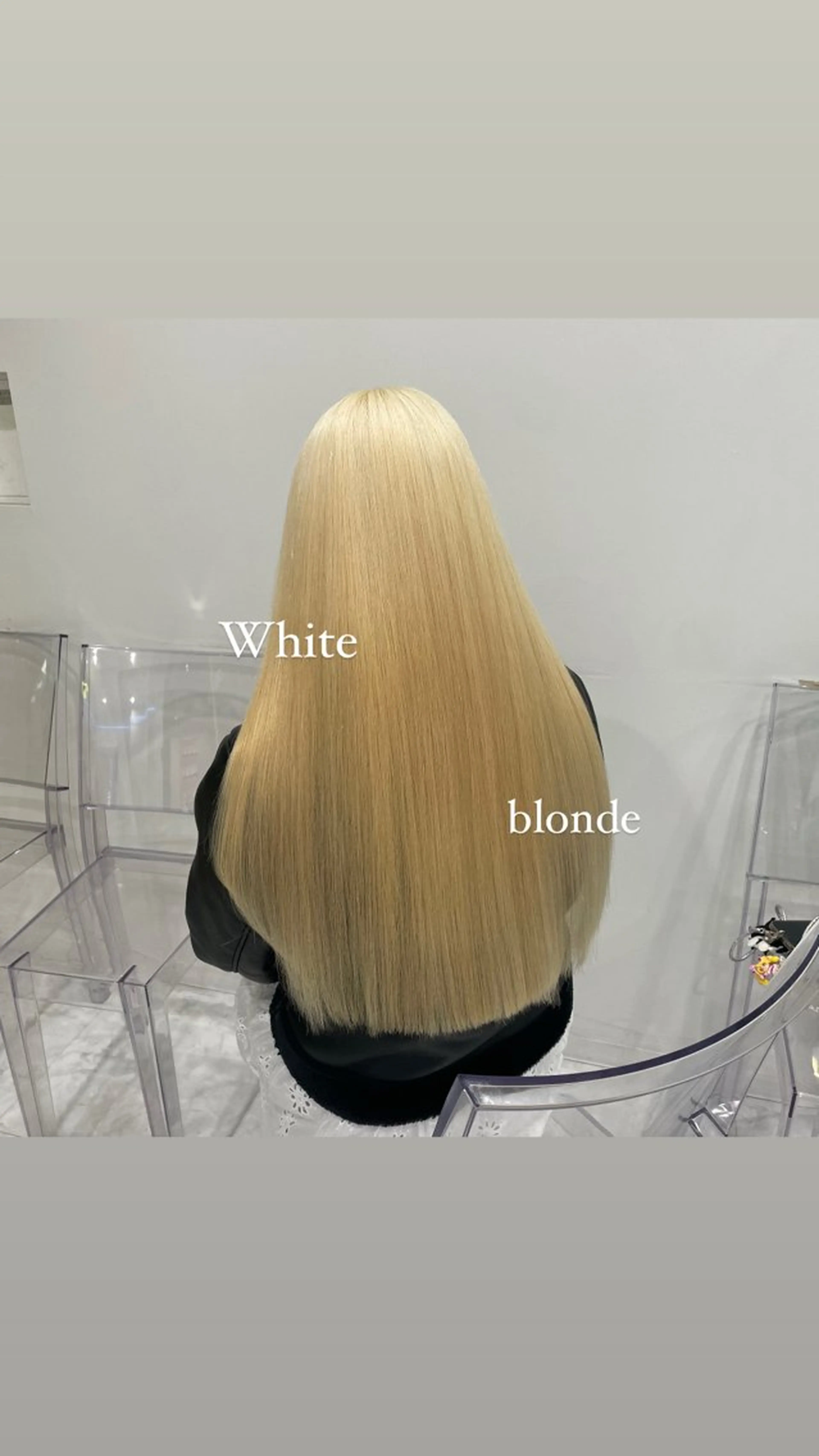 ロング カラー ダメージレスハイ トーン💖kanonのヘアスタイル