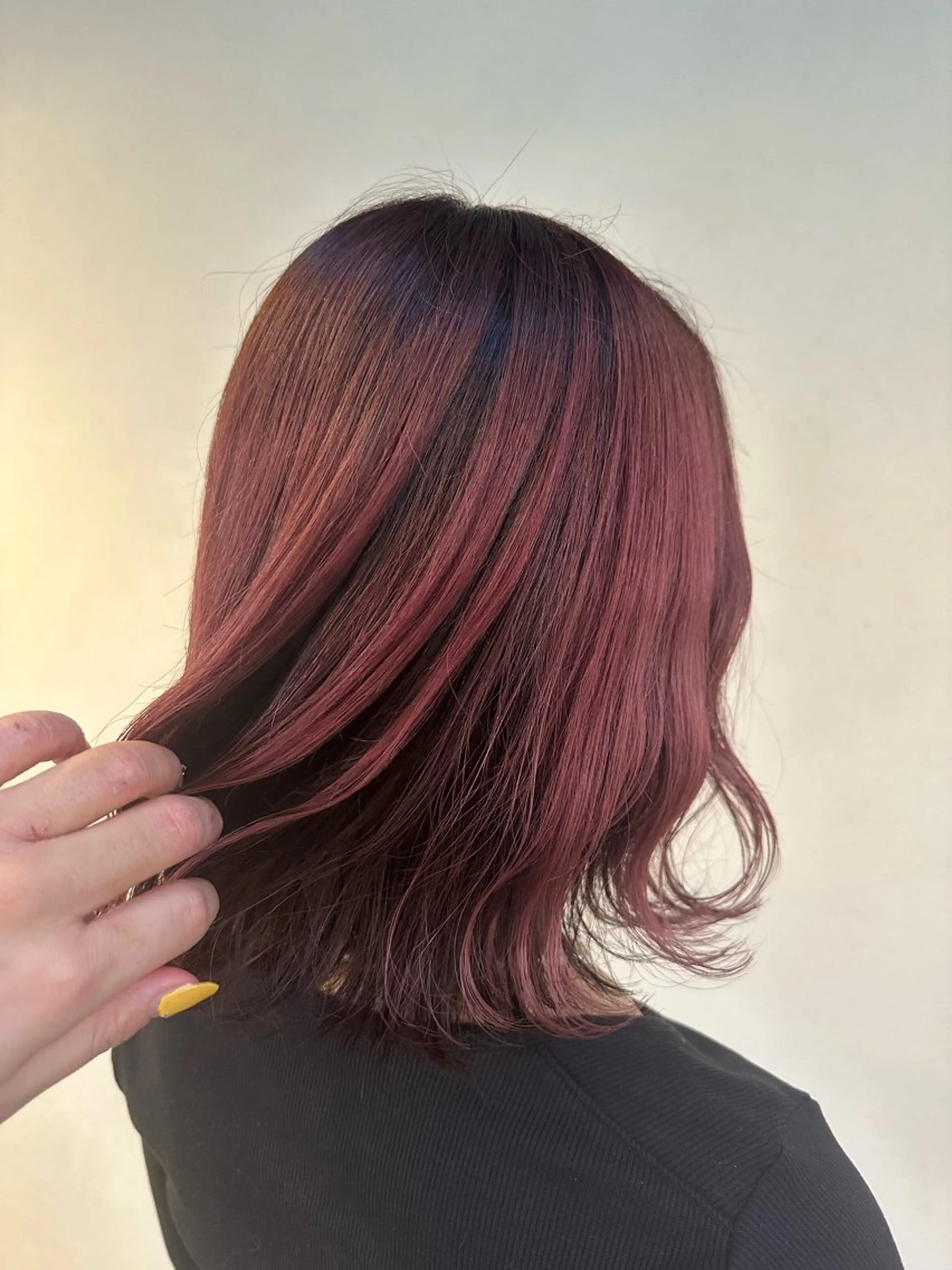 ミディアム カット ヘアカラー トリートメント 暖色/ヘアアレンジ 🎀♡irohaのヘアスタイル