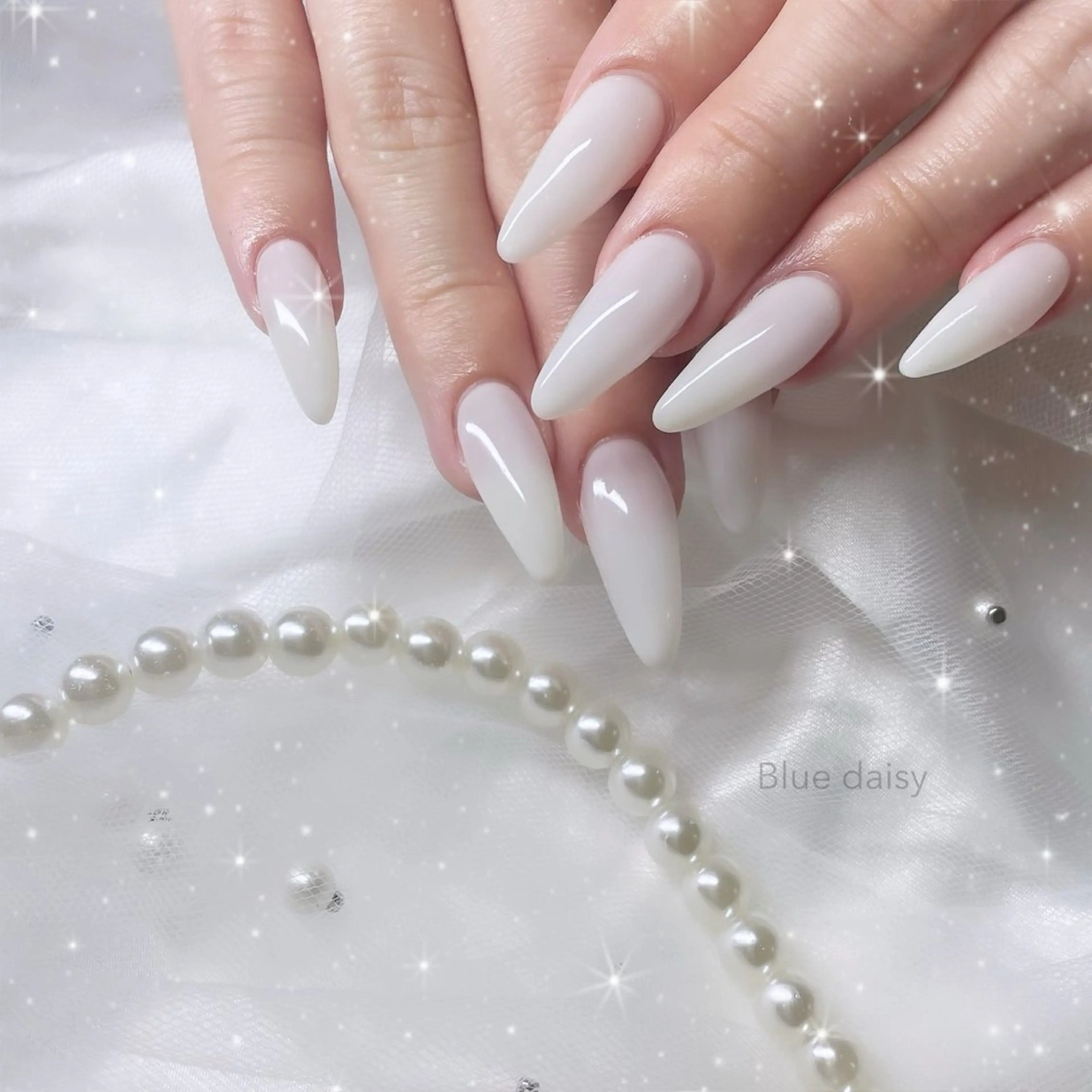 ネイル ハンドネイル Blue daisy 栄本店のネイルデザイン