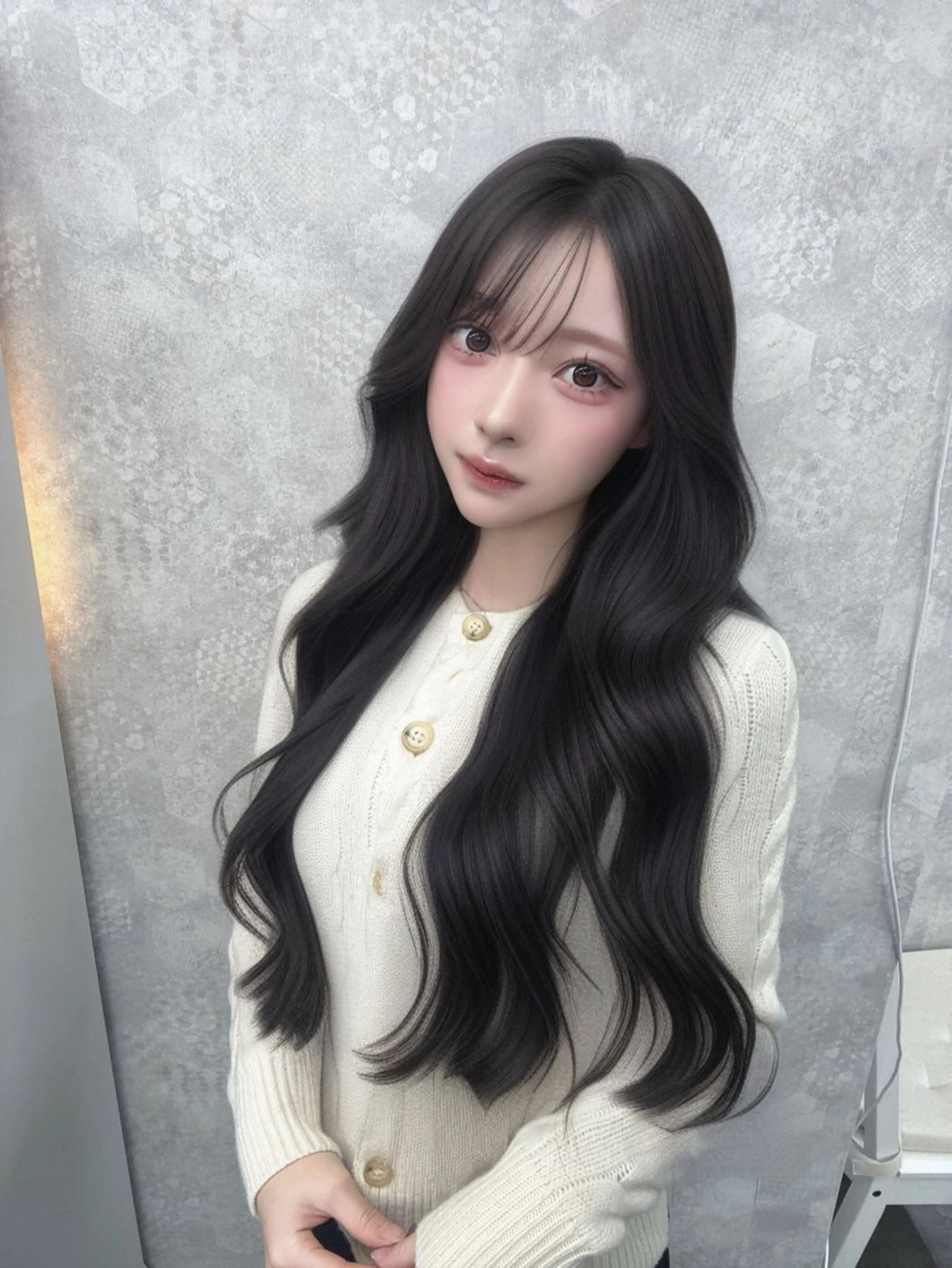 セミロング カラー シールエクステ ブリーチ ブロンド ケアブリーチ ダブルカラー ヘアカラー エクステ Tiam タクミのヘアスタイル