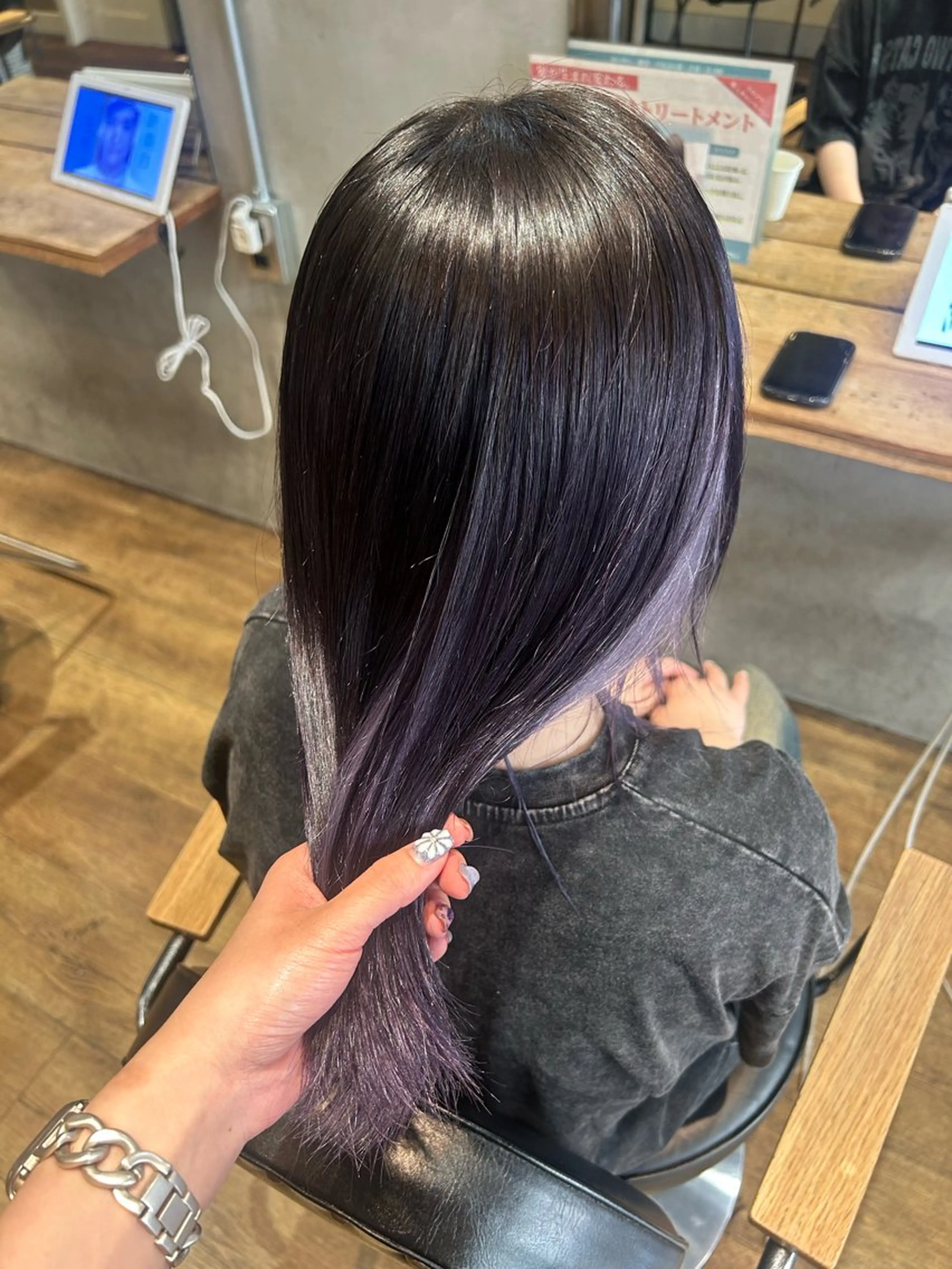 ミディアム カラー ラベンダーカラー ヘアカラー 【 Lafith 】 WAKOのヘアスタイル