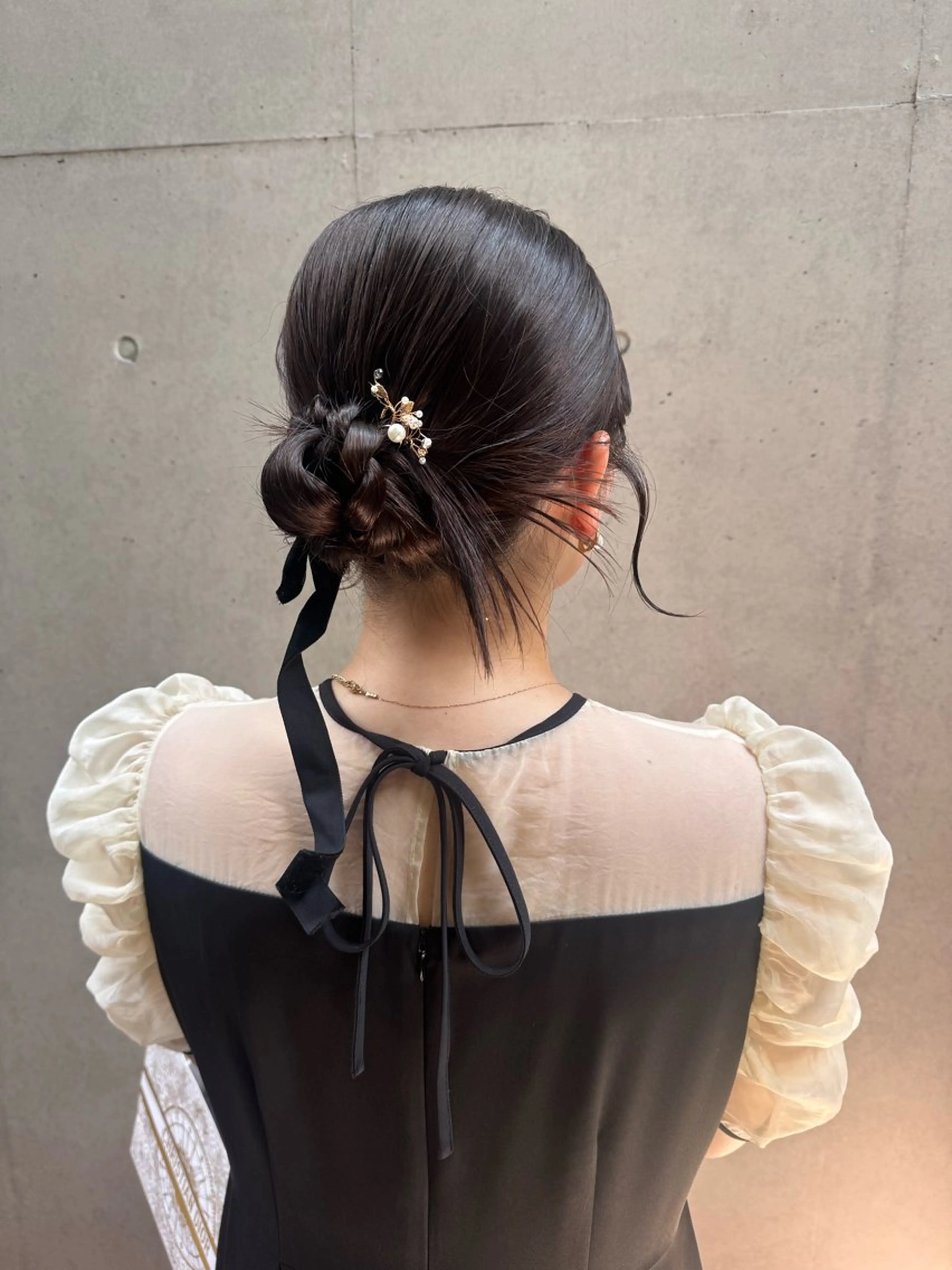 セミロング ヘアアレンジ ヘアセット 🎗️【ヘアセット 美眉】吉川玲🎗️のヘアスタイル