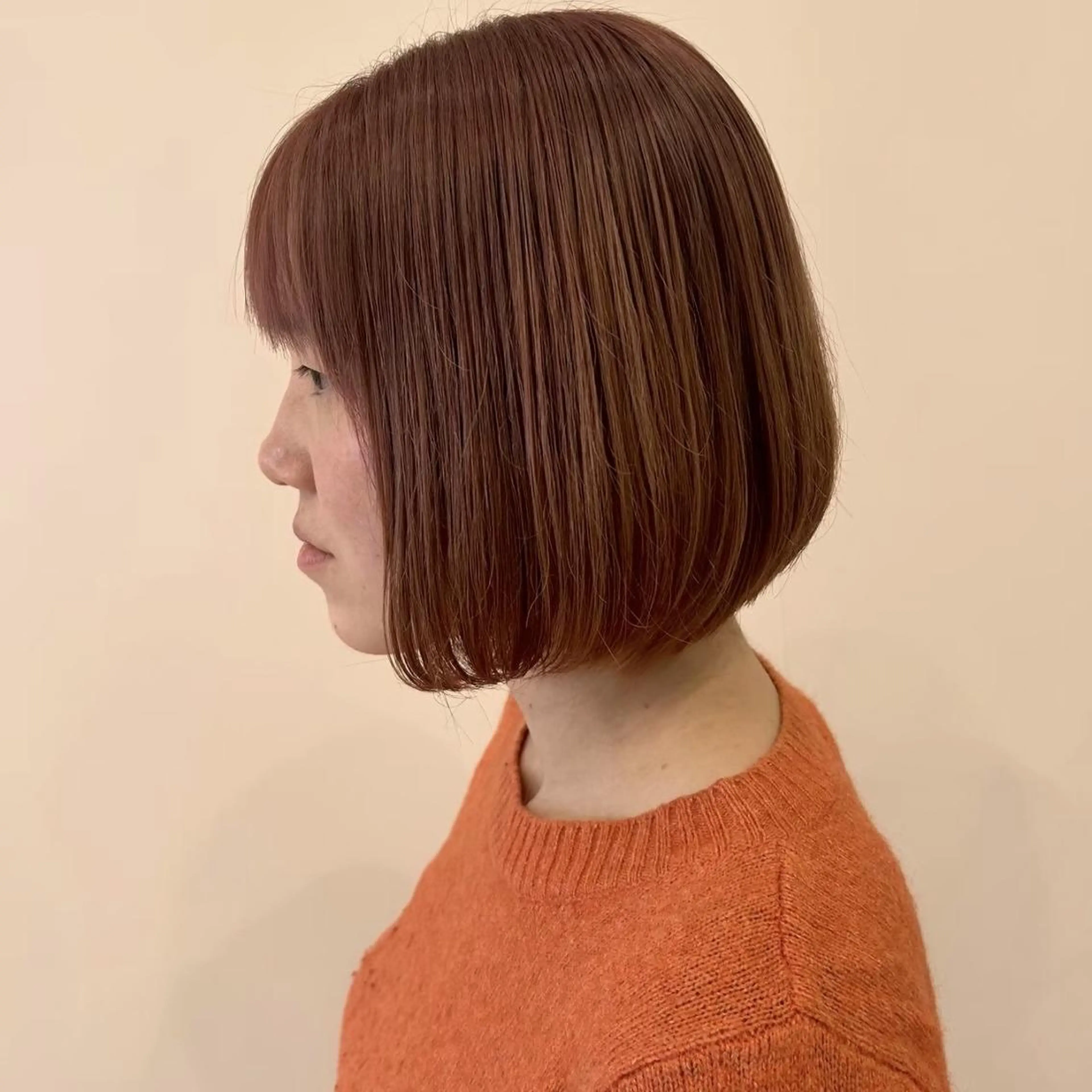 ミディアム カラー ヘアアレンジ パーマ ベージュカラー ブリーチ 透明感カラー グレージュ ブリーチなしカラー カット ヘアカラー トリートメント 肥後 有紗のヘアスタイル